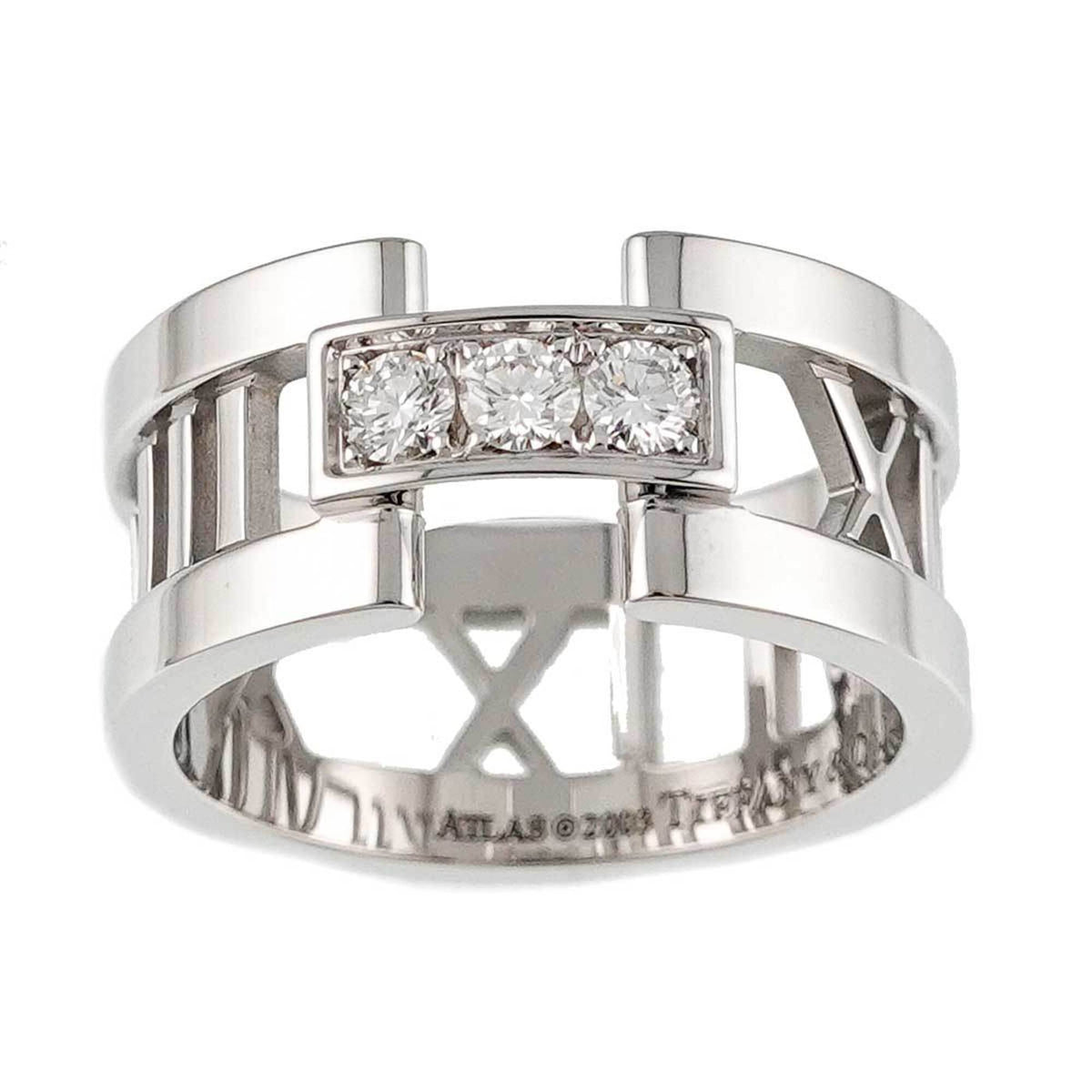 Tiffany White Gold (18K) Band Ring (Pre-Owned)