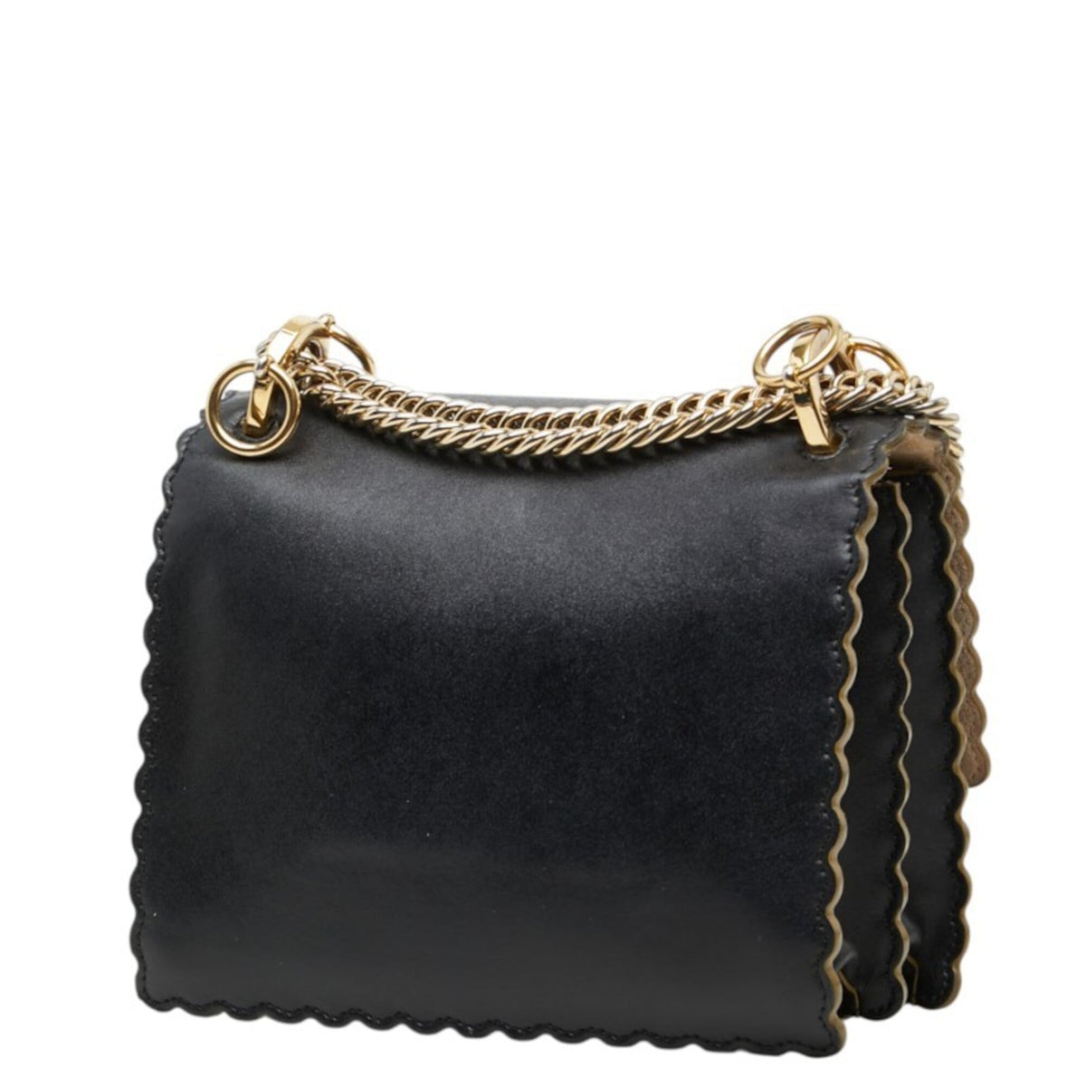 Fendi Black Leather Shoulder Bag (Pre-Owned)