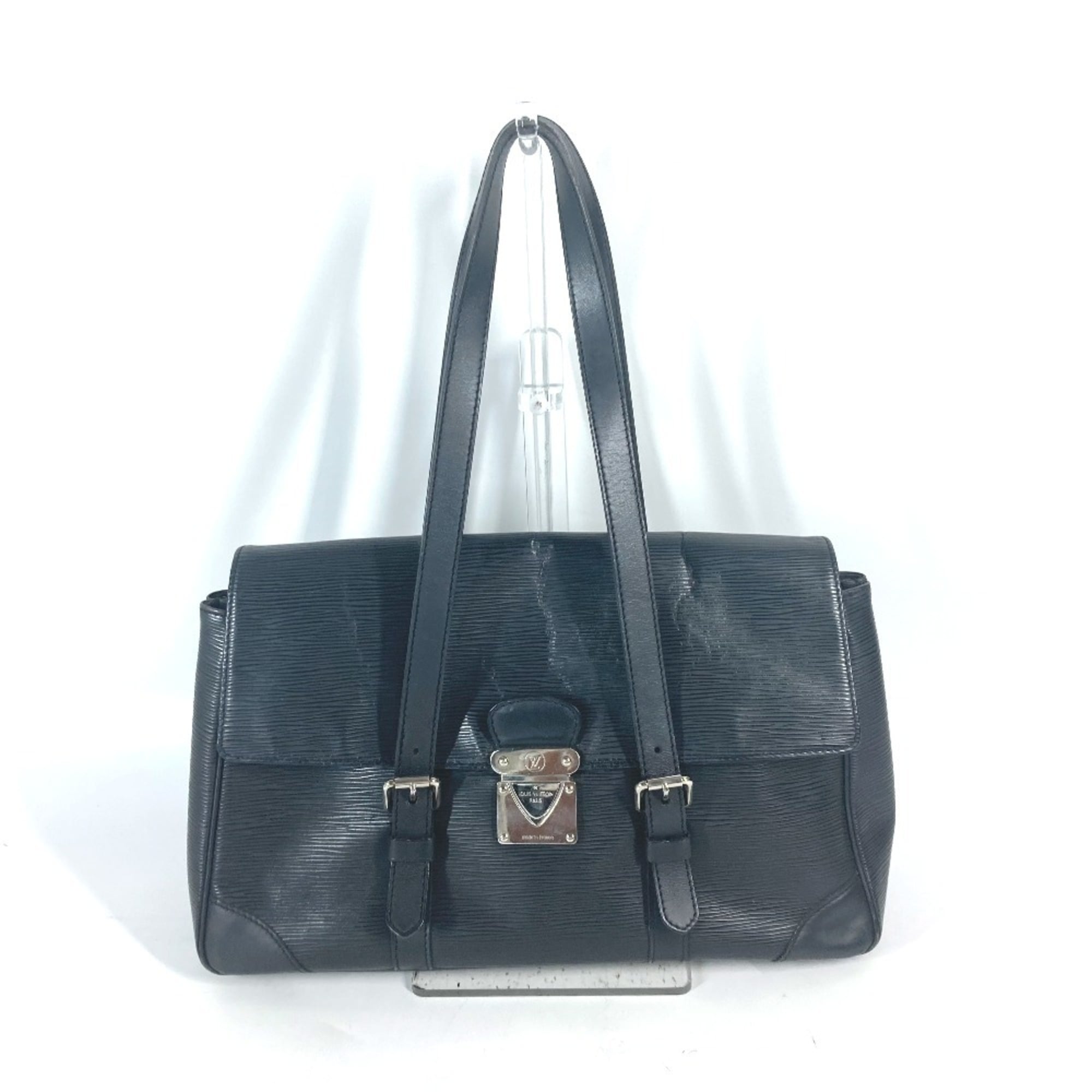 Louis Vuitton Black Noir Epi Leather Shoulder Bag Tote Bag (Pre-Owned)