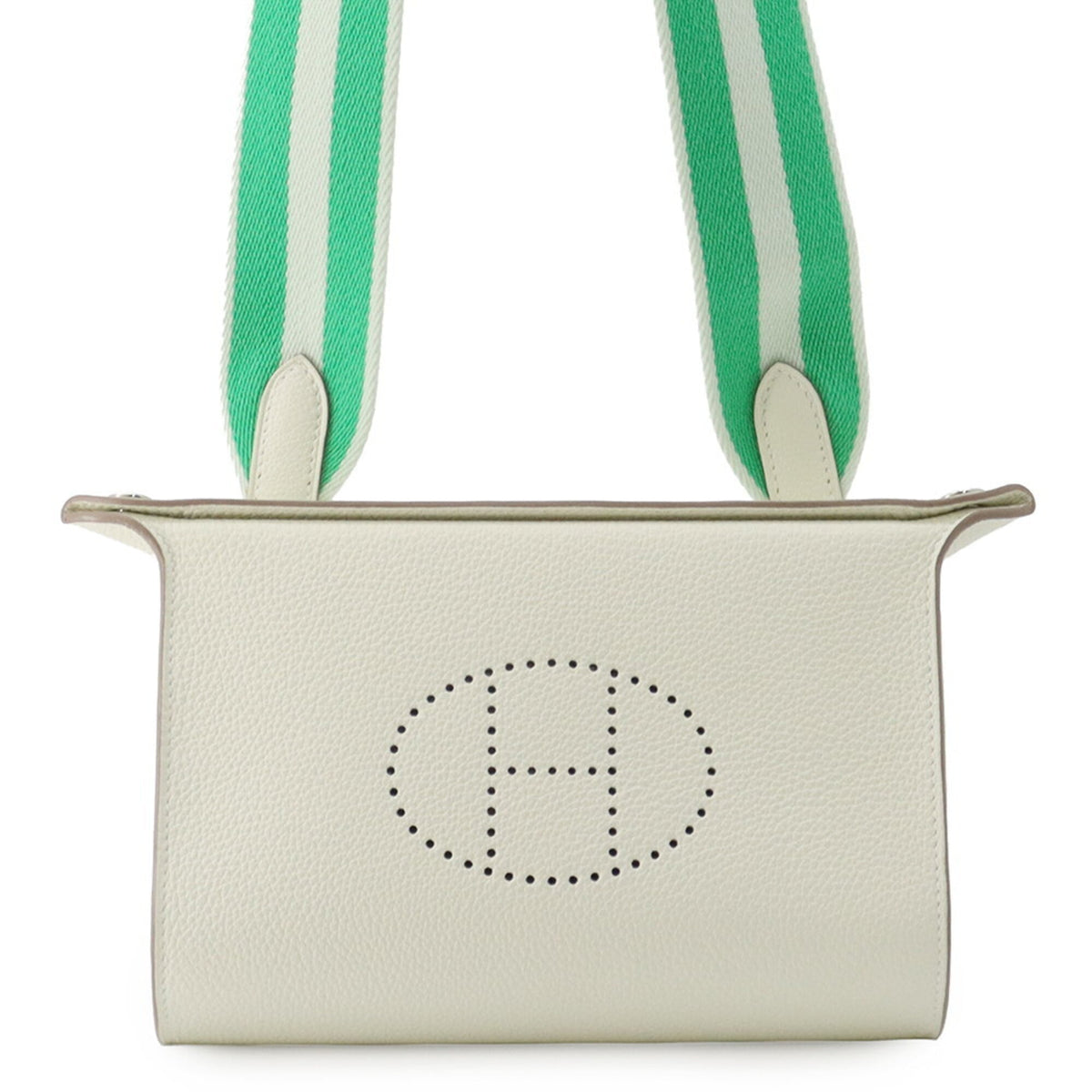 Hermes Ivory Togo Leather Handbag Shoulder Bag (Pre-Owned)