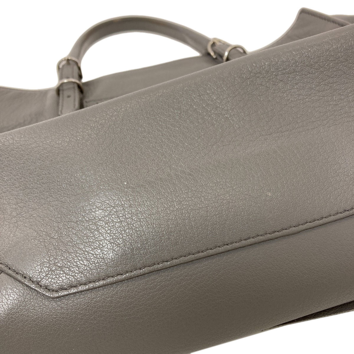 Balenciaga Gray Leather Handbag (Pre-Owned)