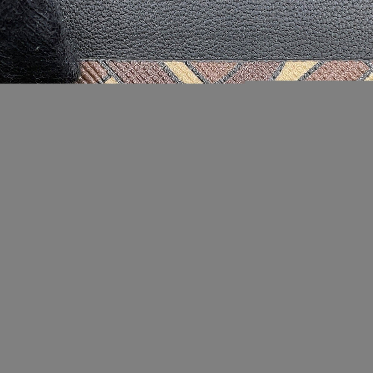 Burberry Black Brown Multi-Color Pvc Leather Handbag Shoulder Bag (Pre-Owned)