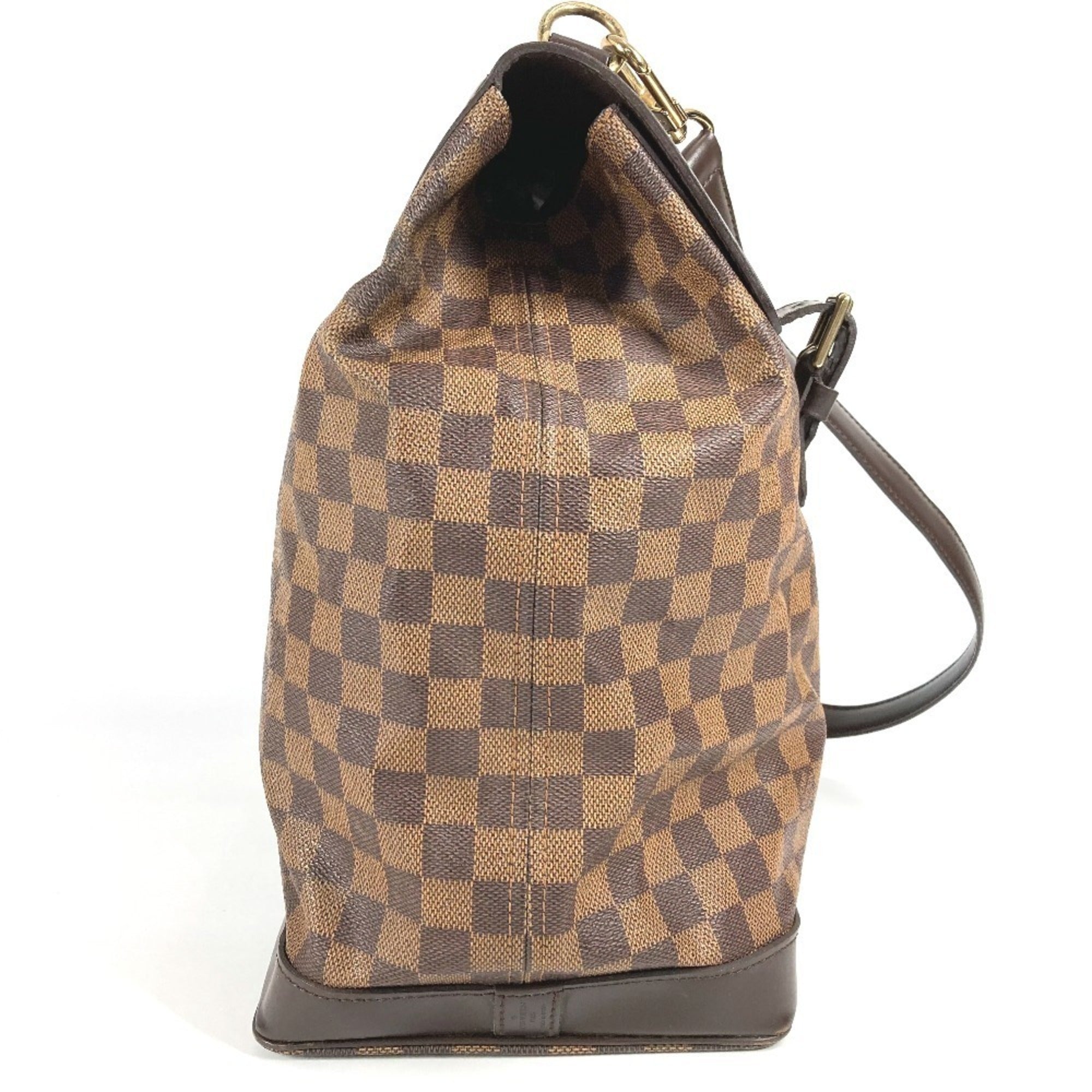 Louis Vuitton Brown Damier Canvas Ebene Damier Canvas Boston Bag Handbag Shoulder Bag (Pre-Owned)
