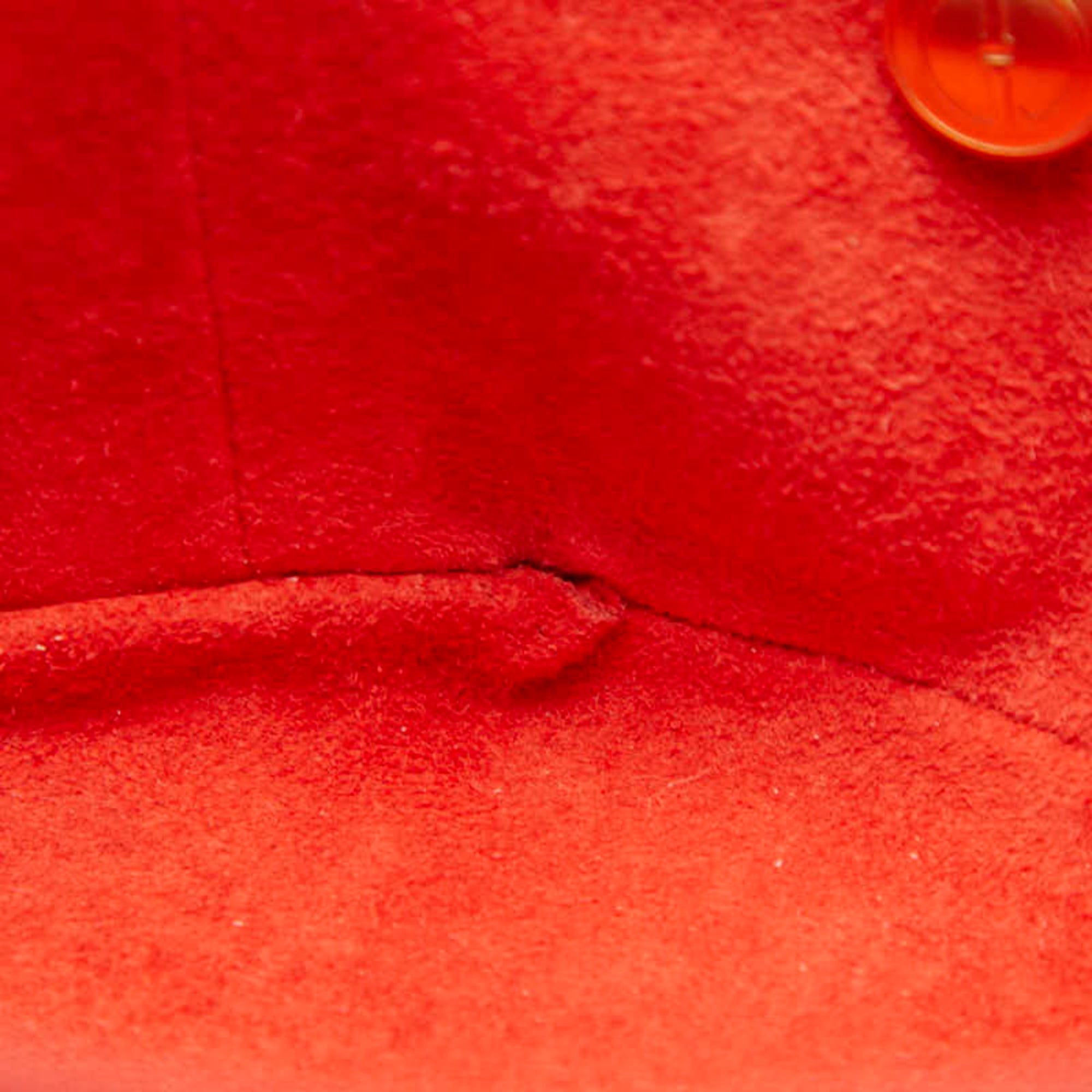 Gucci Pink Pink Orange Leather Vanity Bag (Pre-Owned)