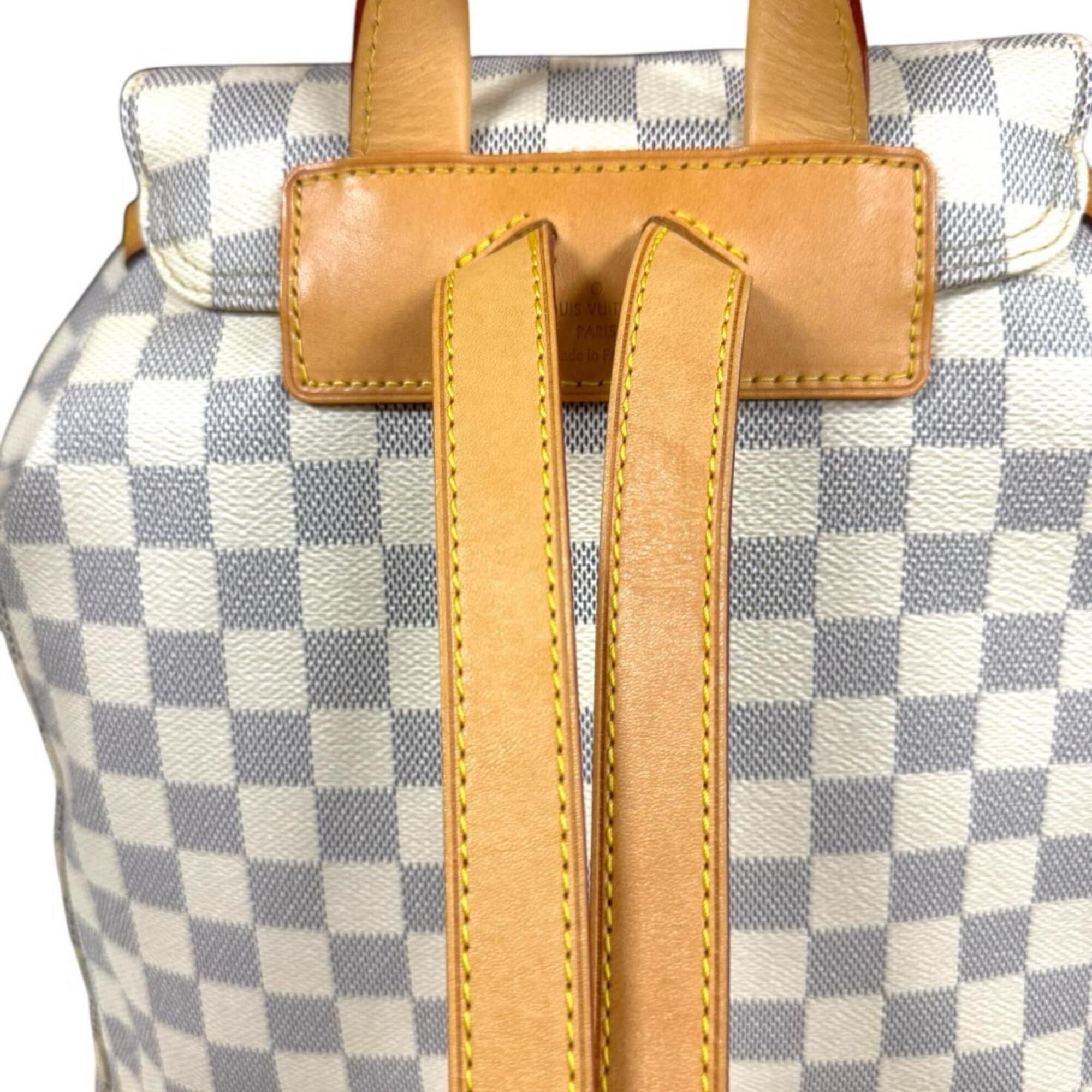 Louis Vuitton White Damier Azur Backpack (Pre-Owned)