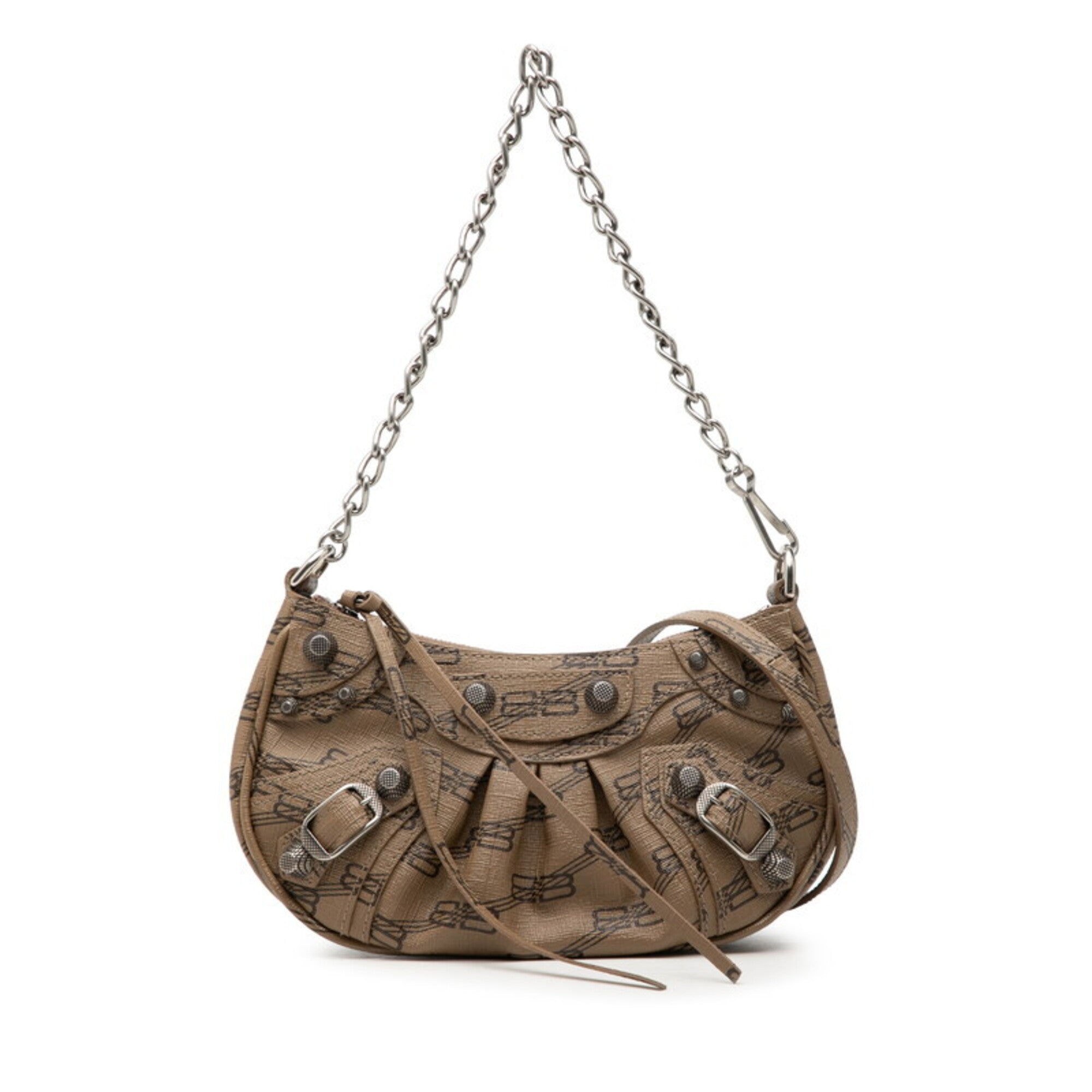Balenciaga Beige Pvc Handbag Shoulder Bag (Pre-Owned)