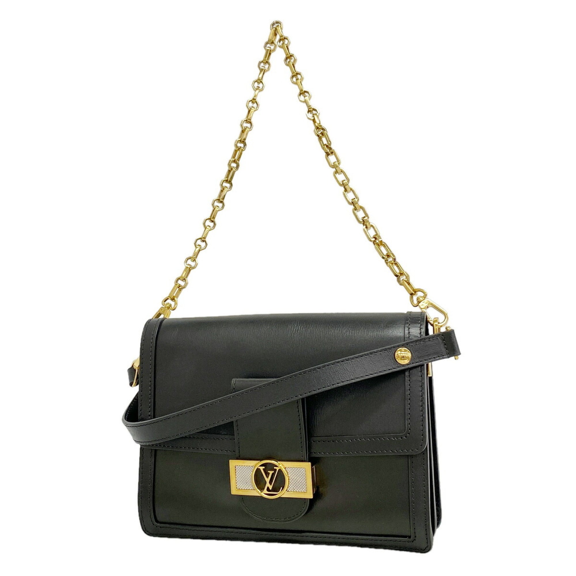 Louis Vuitton Noir Handbag (Pre-Owned)