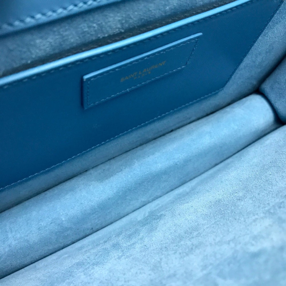 Saint Laurent Blue Leather Shoulder Bag (Pre-Owned)