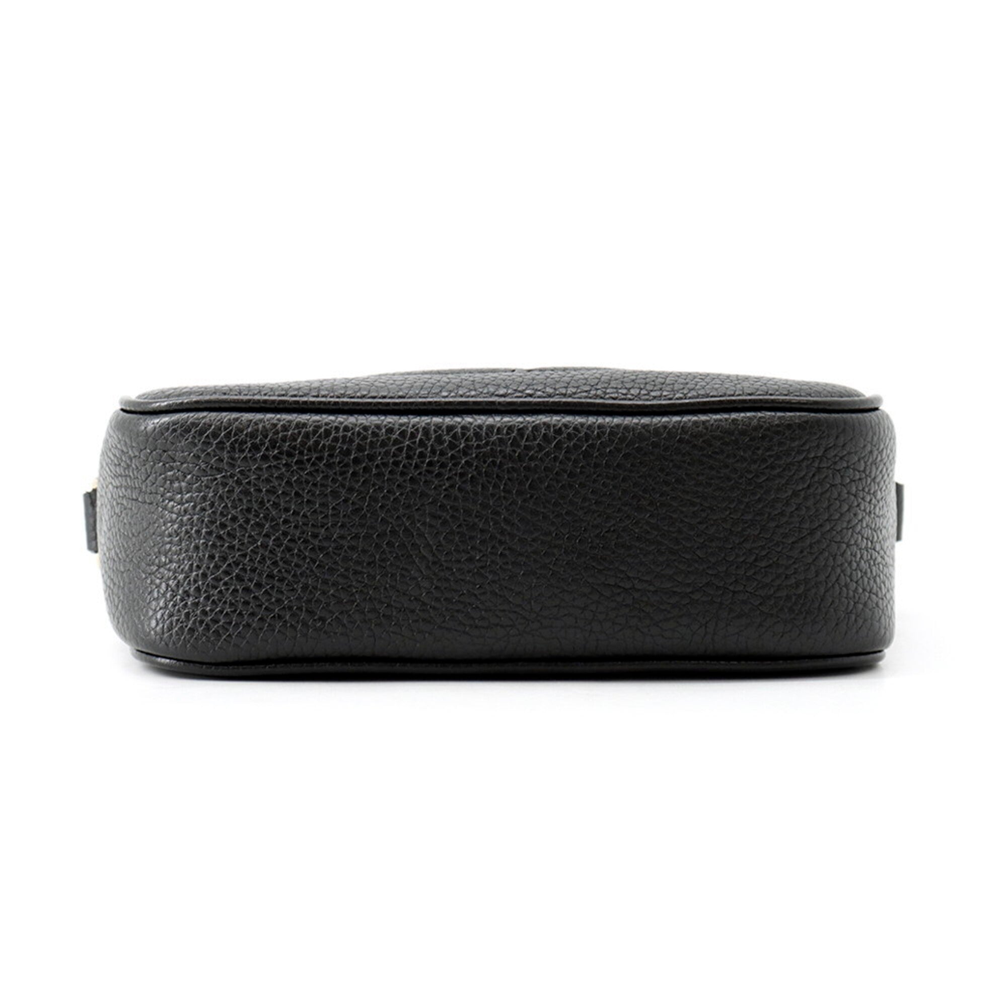 Gucci Soho Black Leather Handbag Shoulder Bag (Pre-Owned)