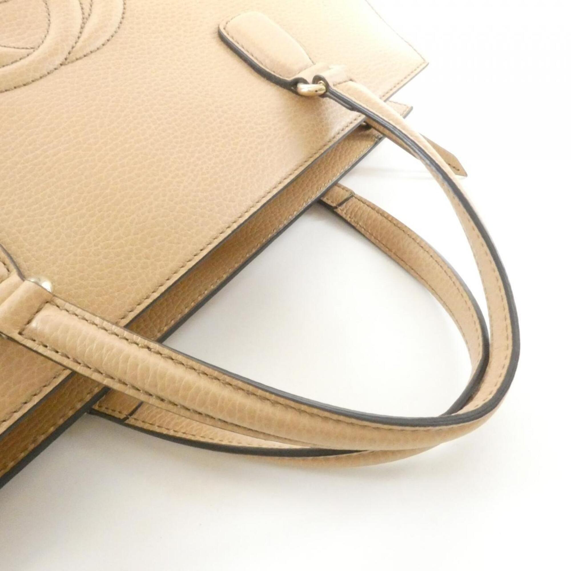 Gucci Beige Leather Handbag (Pre-Owned)