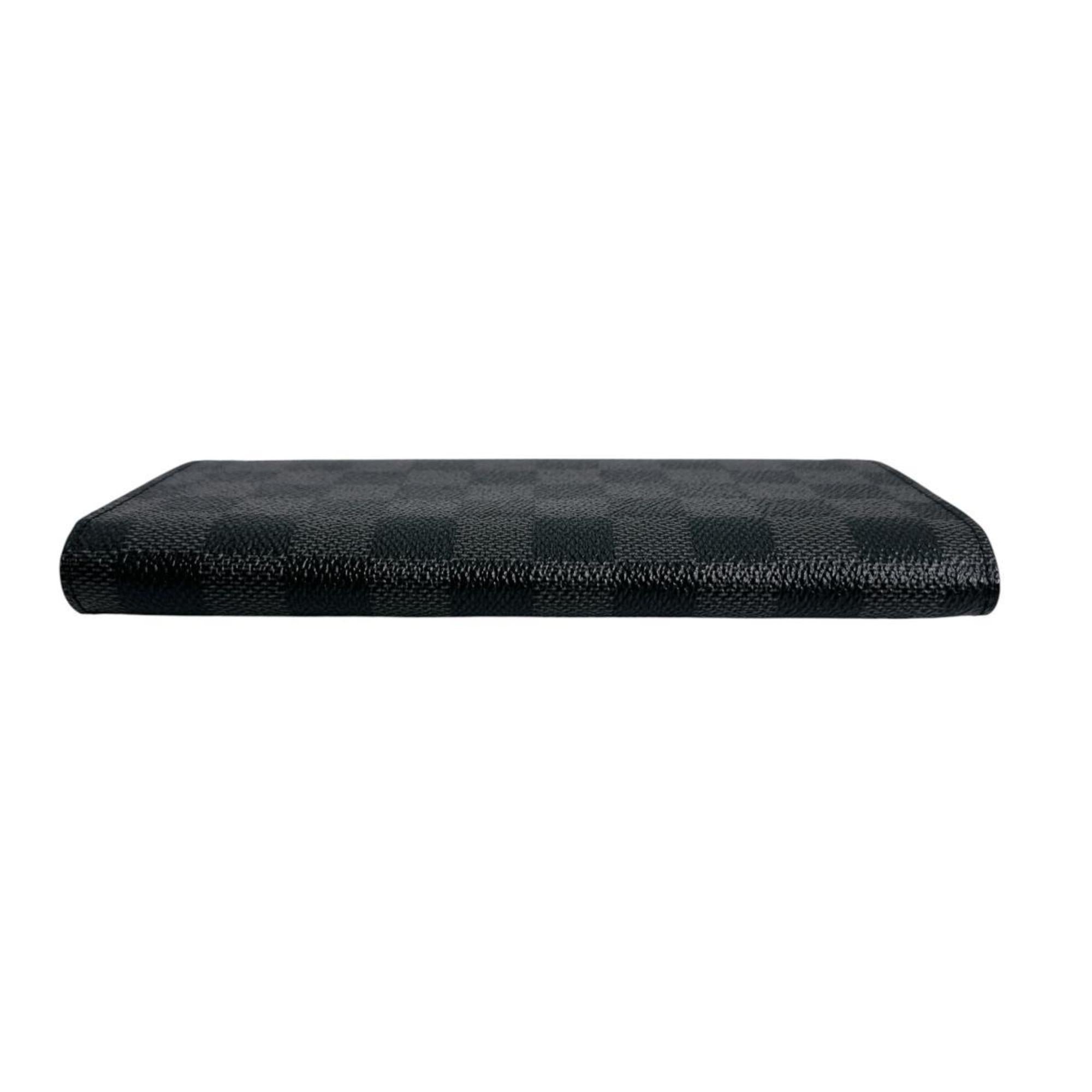 Louis Vuitton Damier Graphite Black Gray Damier Graphite Long Wallet (Bi-Fold) (Pre-Owned)