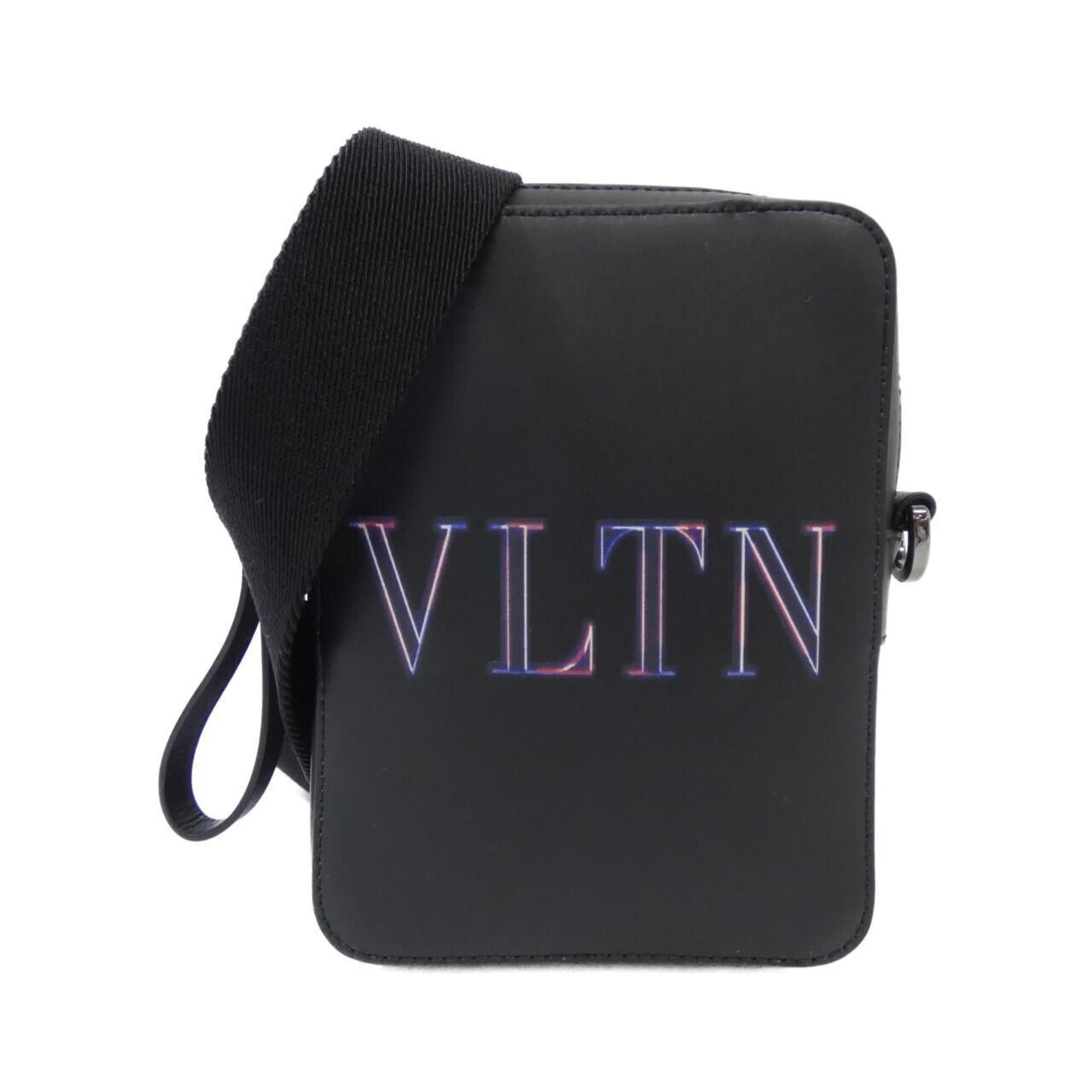 Valentino Garavani Black Leather Shoulder Bag (Pre-Owned)