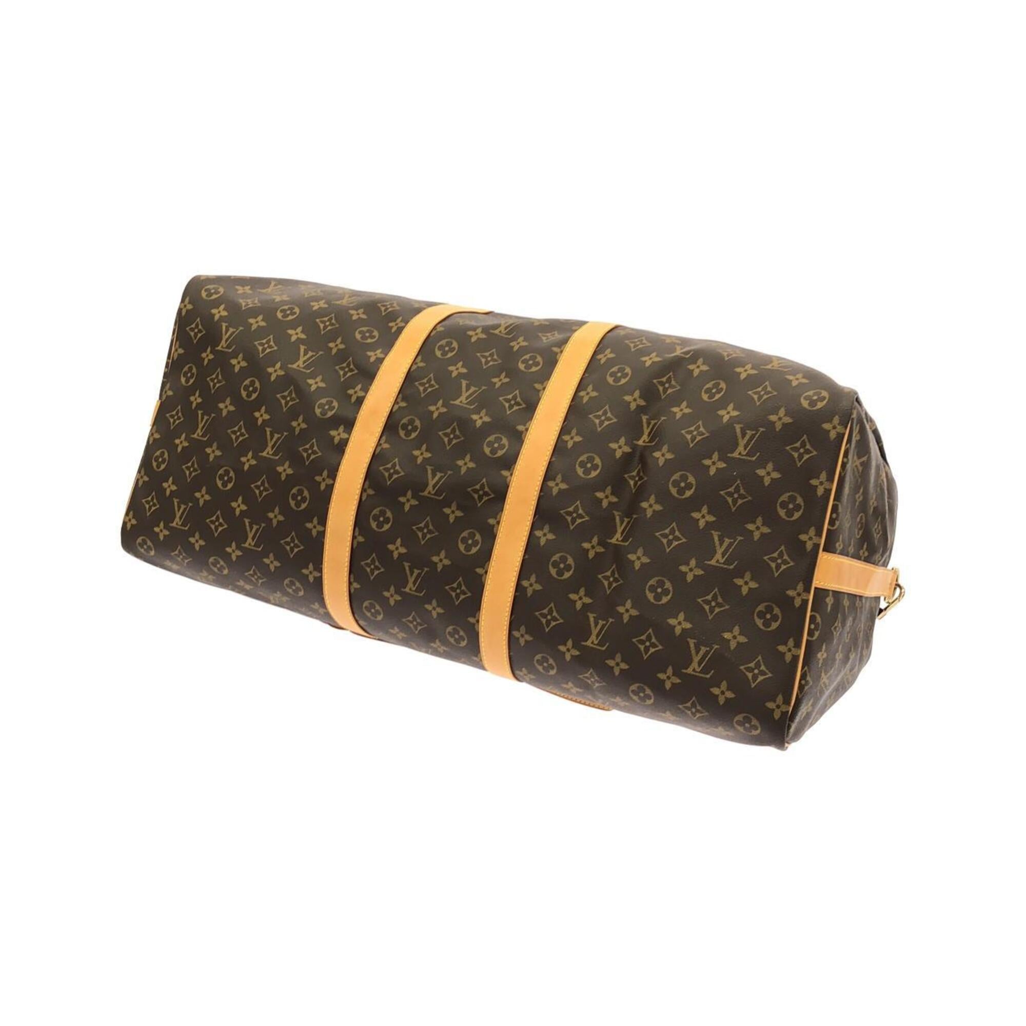 Louis Vuitton Marron Coated Canvas Boston Bag (Pre-Owned)