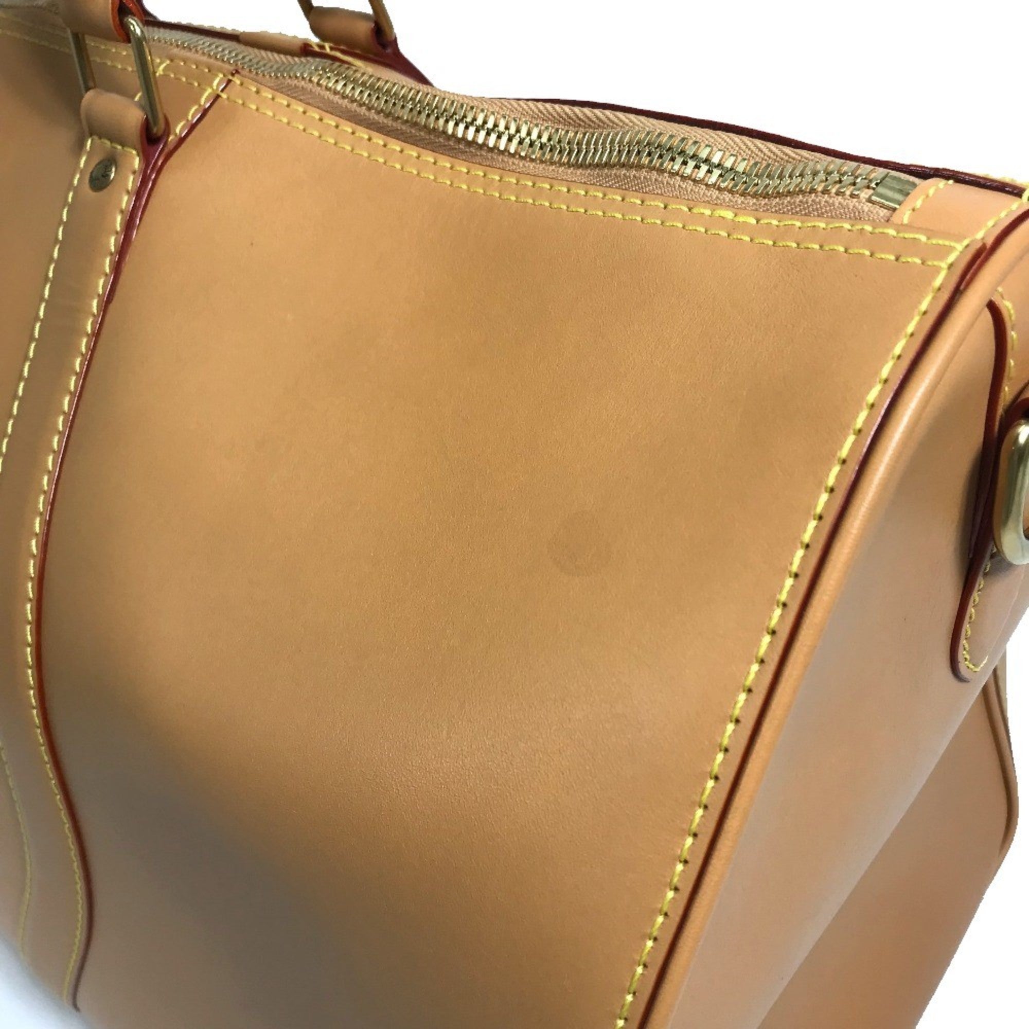 Louis Vuitton Beige Leather Boston Bag (Pre-Owned)