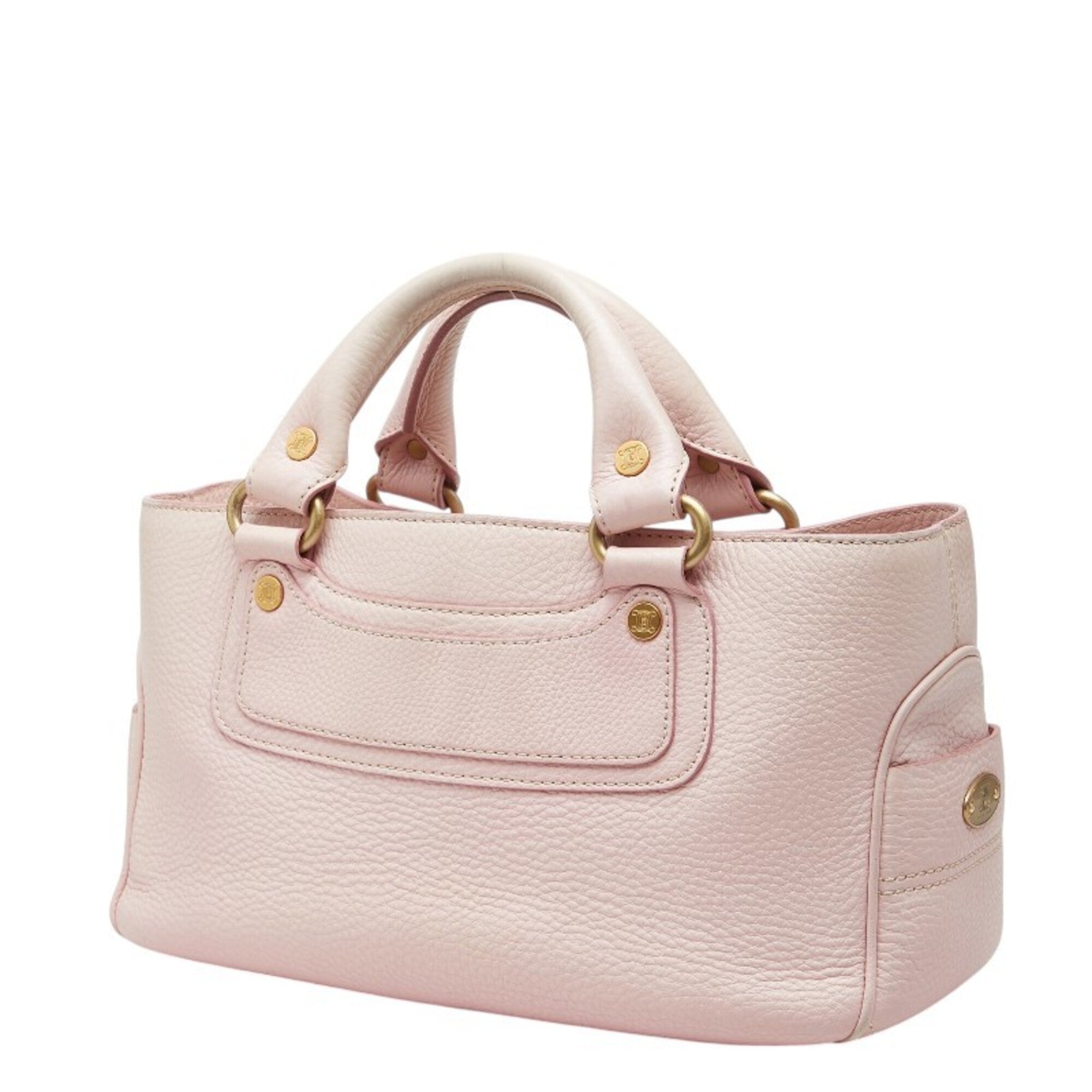 Celine Boogie Pink Leather Handbag (Pre-Owned)