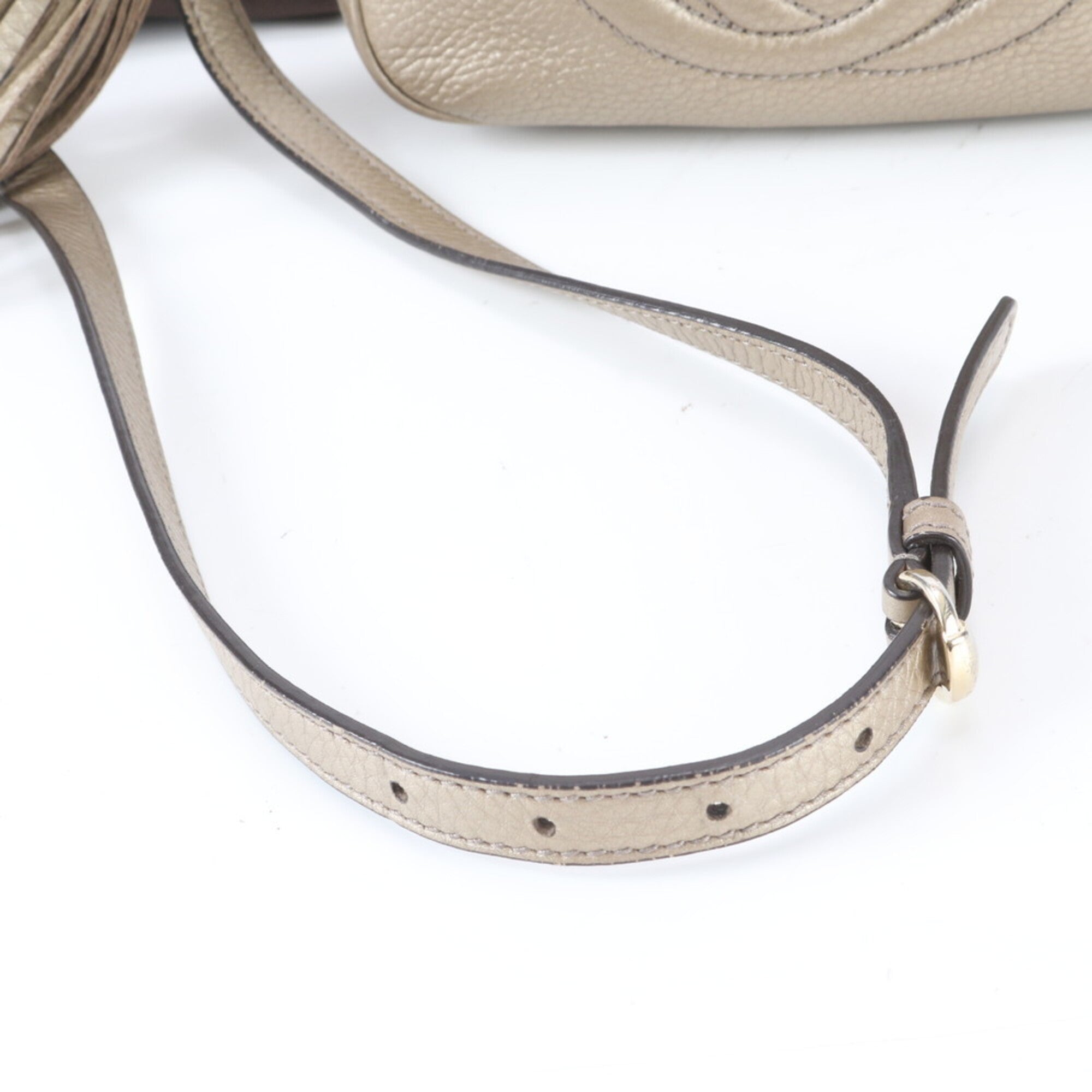 Gucci Soho Gold Leather Shoulder Bag (Pre-Owned)