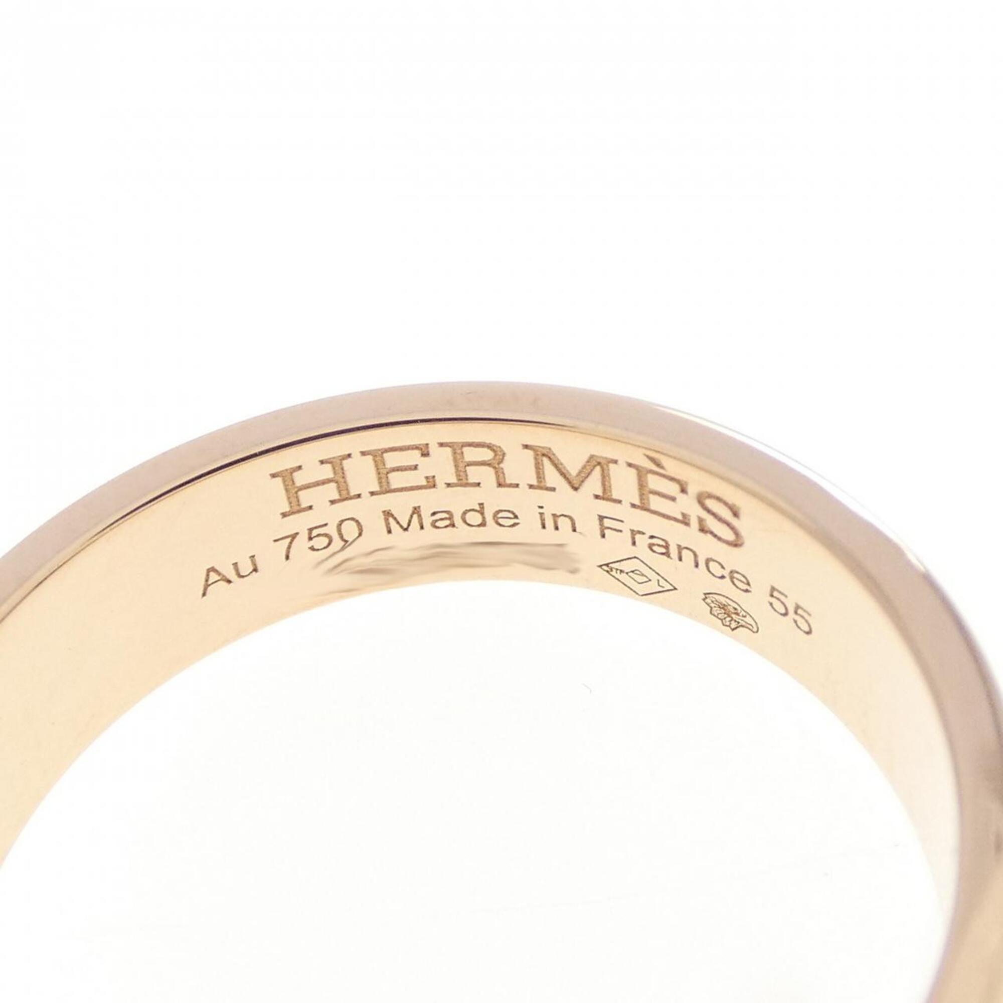 Hermes Pink Gold (18K) Band Ring (Pre-Owned)