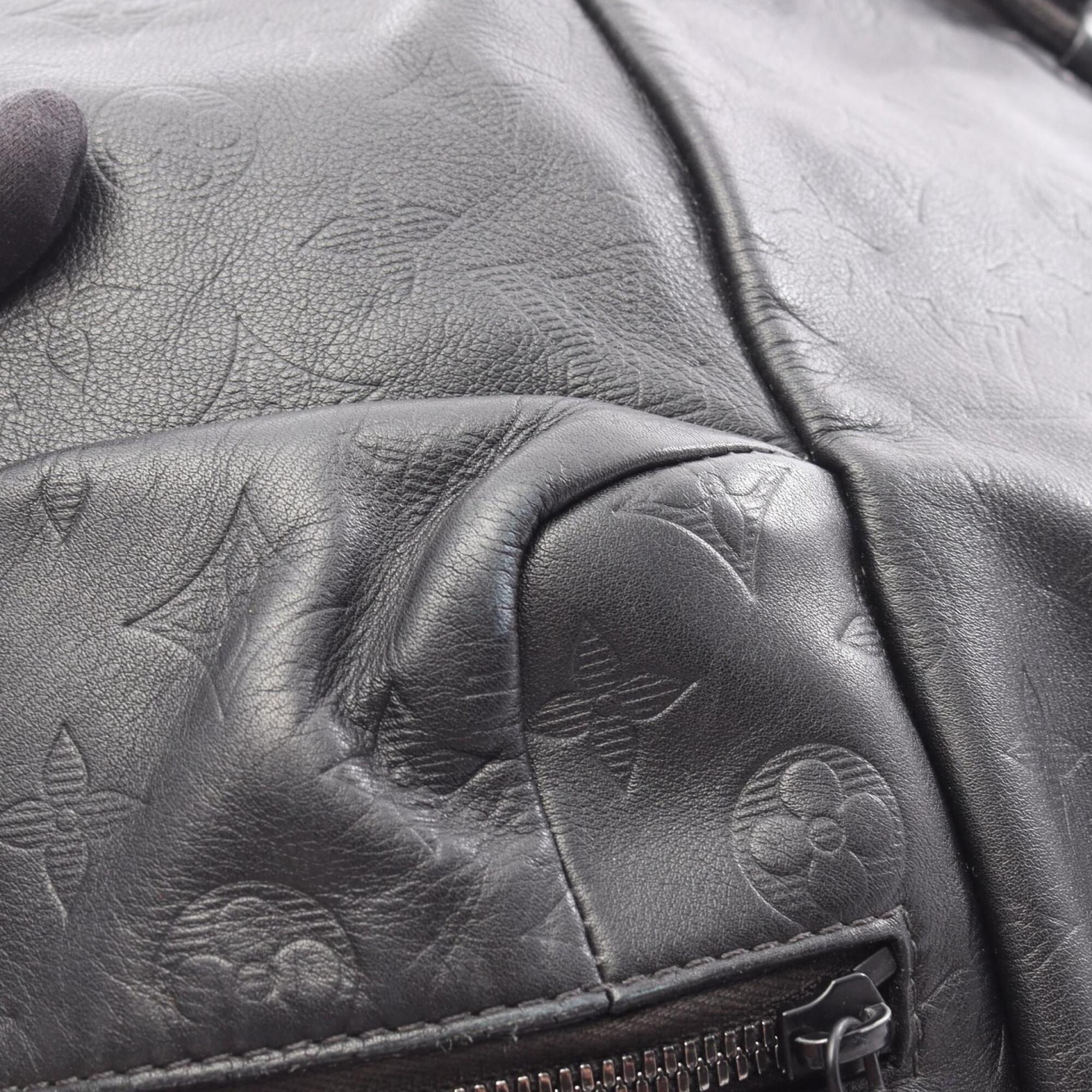 Louis Vuitton Black Monogram Shadow Leather Backpack (Pre-Owned)