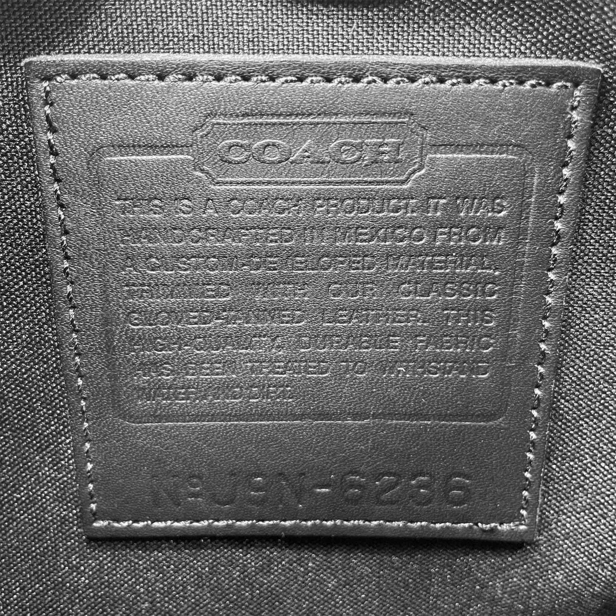 Coach Black Nylon Leather Handbag Pouch (Pre-Owned)