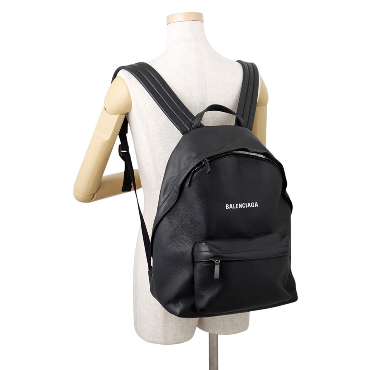Balenciaga Black Leather Backpack Handbag (Pre-Owned)