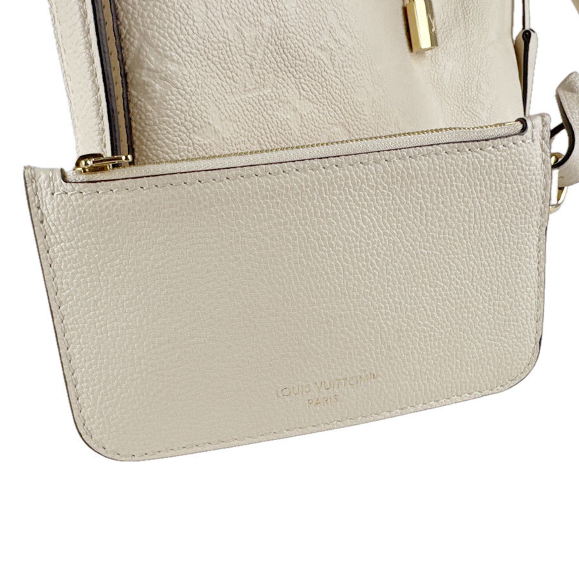 Louis Vuitton Cream Monogram Empreinte Shoulder Bag (Pre-Owned)