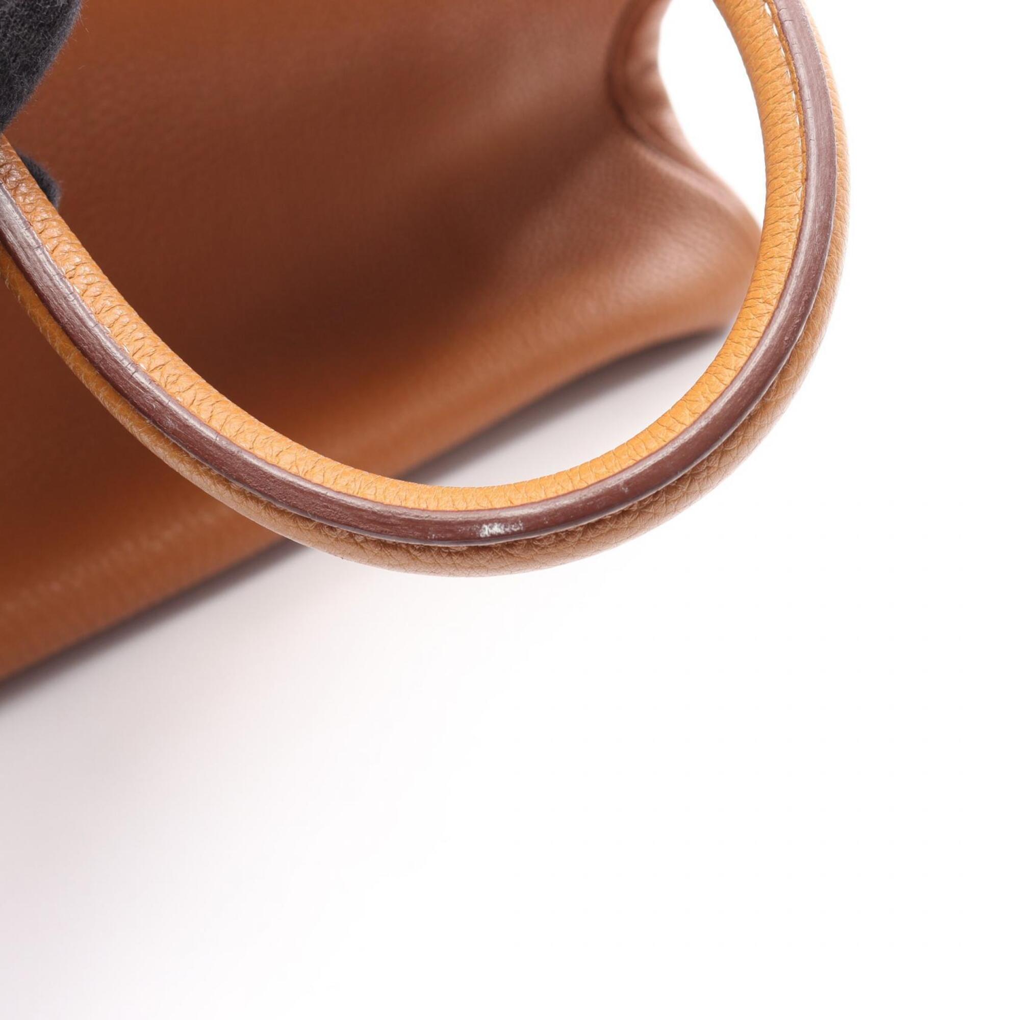 Hermes Brown Togo Leather Handbag (Pre-Owned)