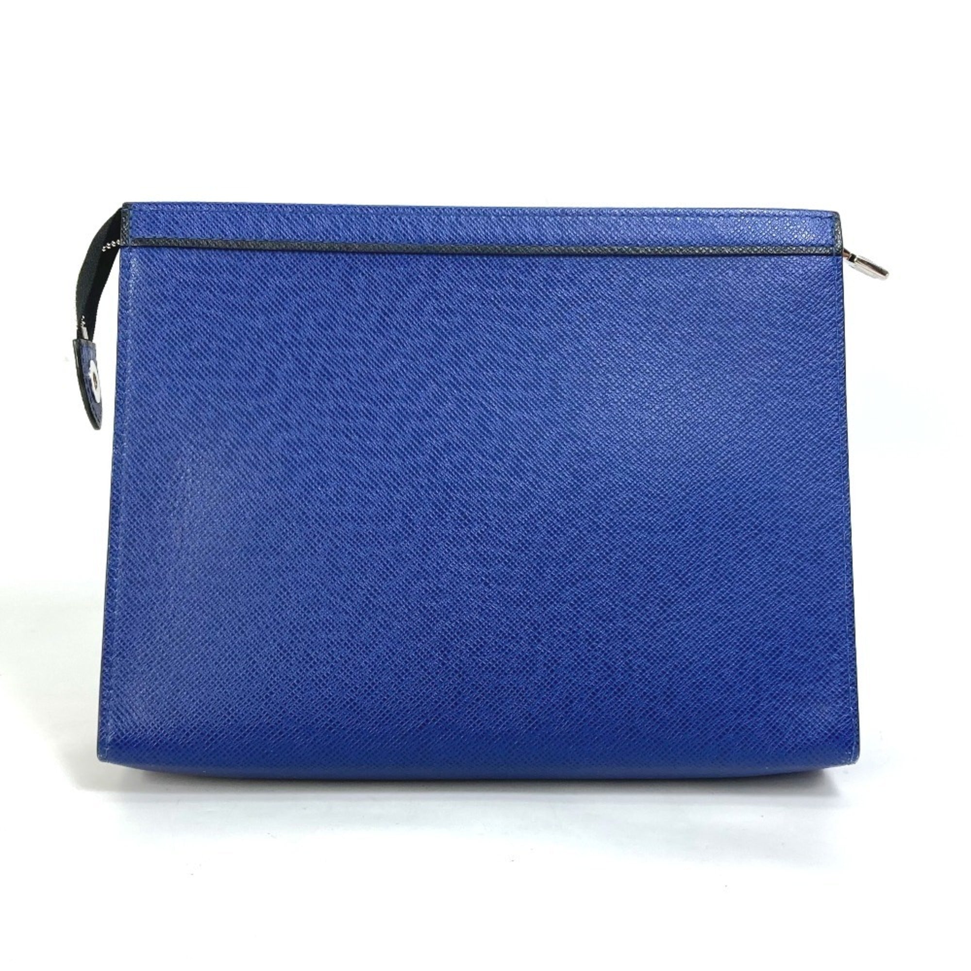 Louis Vuitton Taiga Blue Taiga Leather Pouch (Pre-Owned)