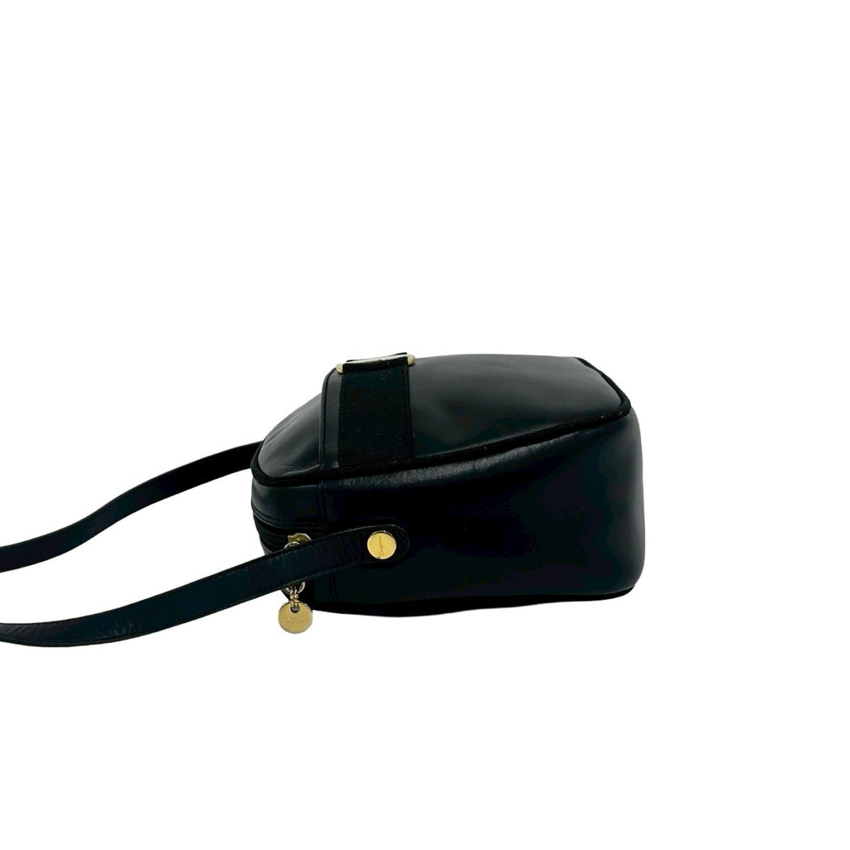 Salvatore Ferragamo Black Leather Shoulder Bag (Pre-Owned)