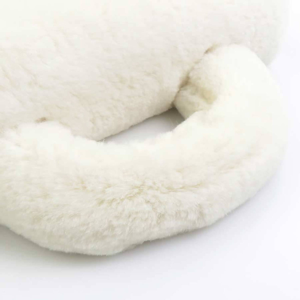 Chanel Off-White Fur Leather Handbag Shoulder Bag (Pre-Owned)