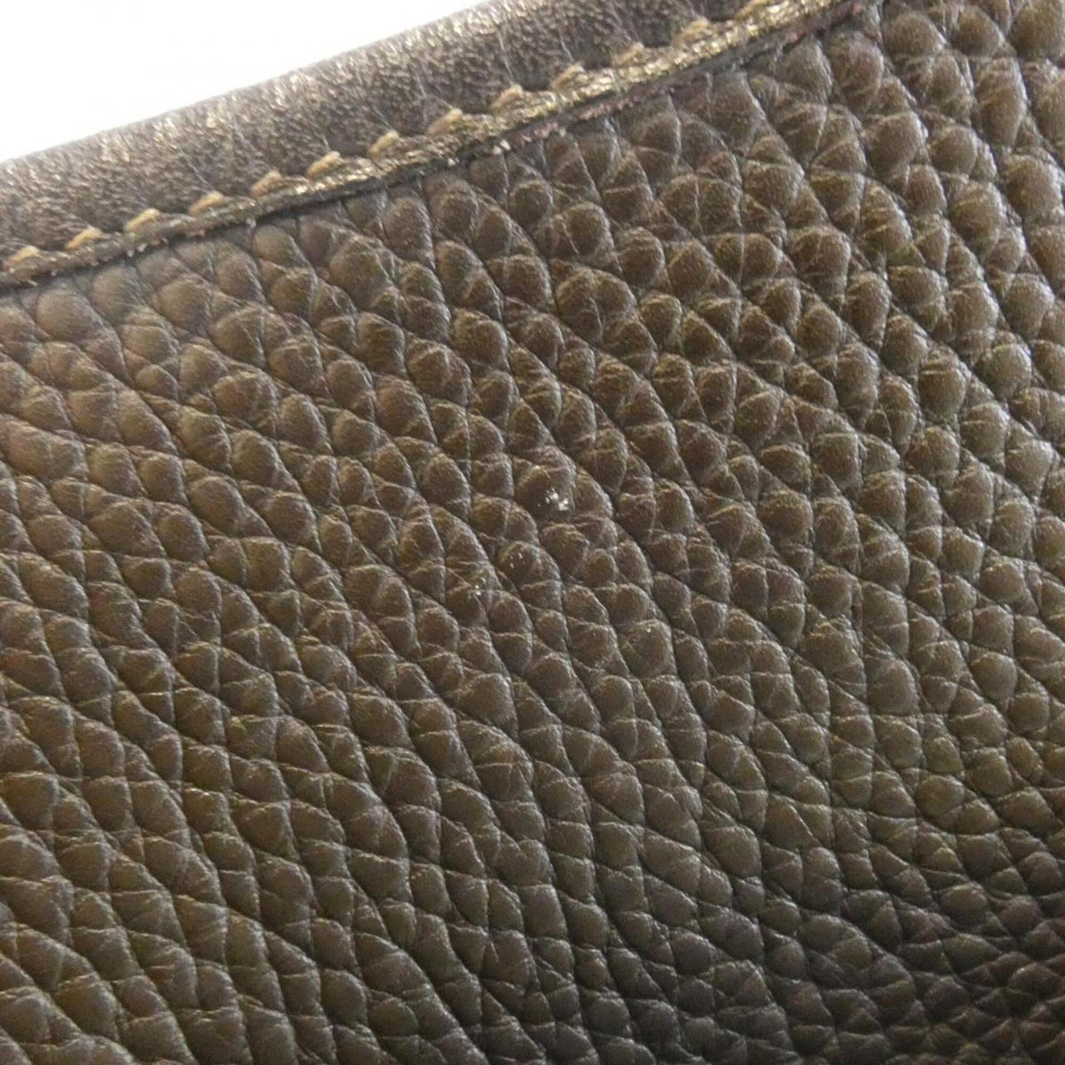 Hermes Ebene Taurillon Clemence Leather Shoulder Bag (Pre-Owned)