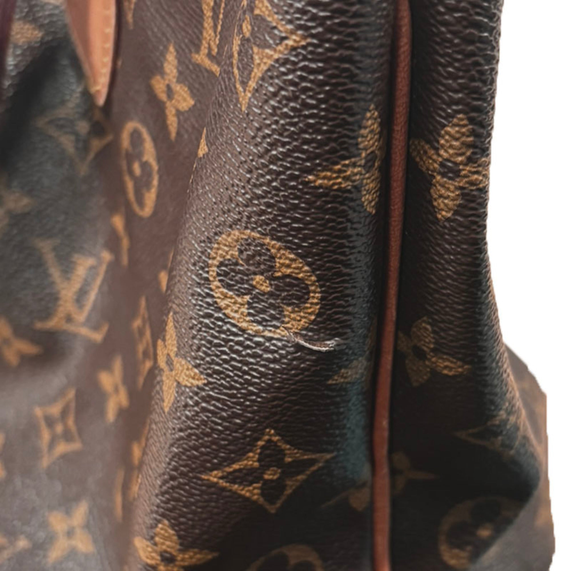 Louis Vuitton Black Brown Pvc Leather Handbag (Pre-Owned)