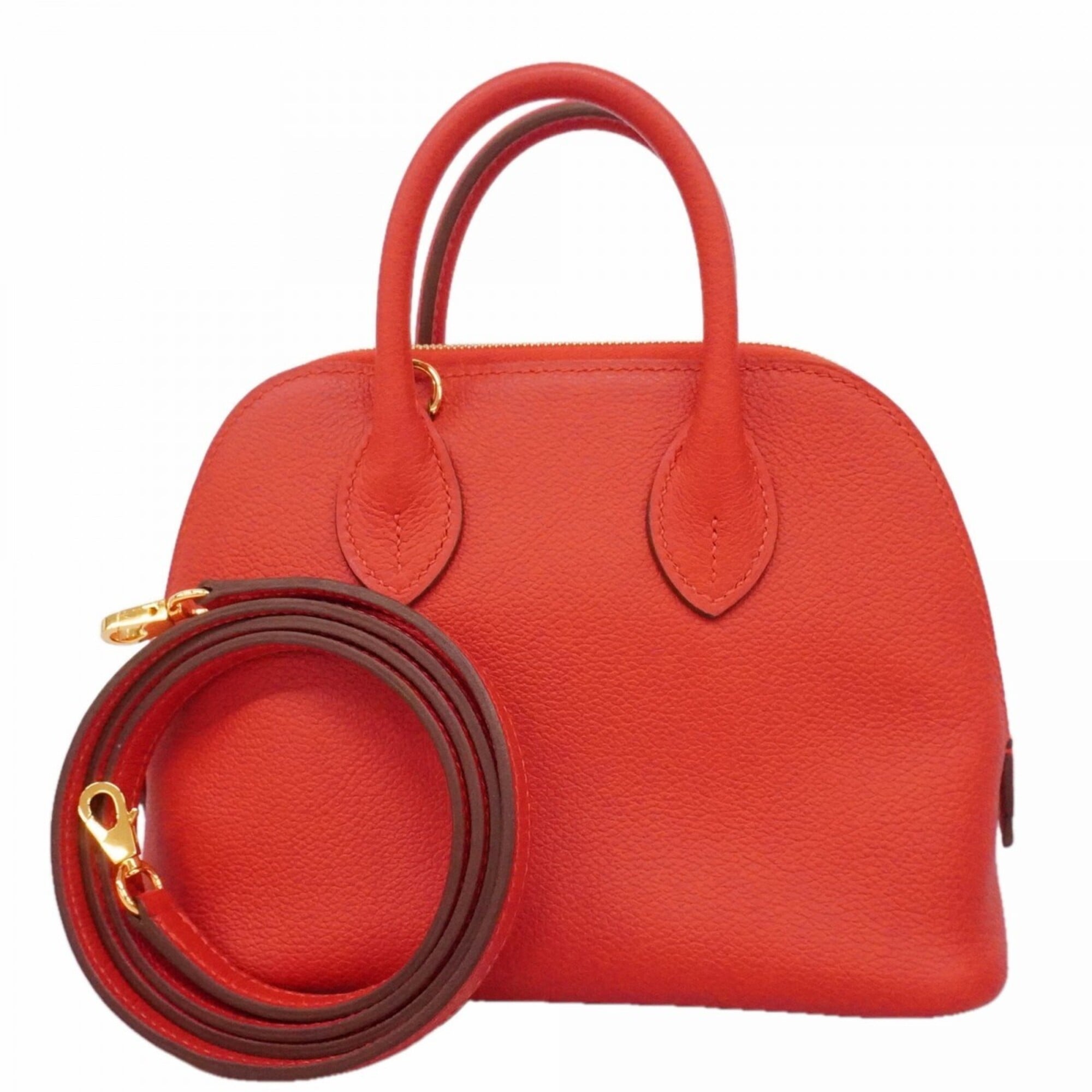 Hermes Red Color Handbag (Pre-Owned)