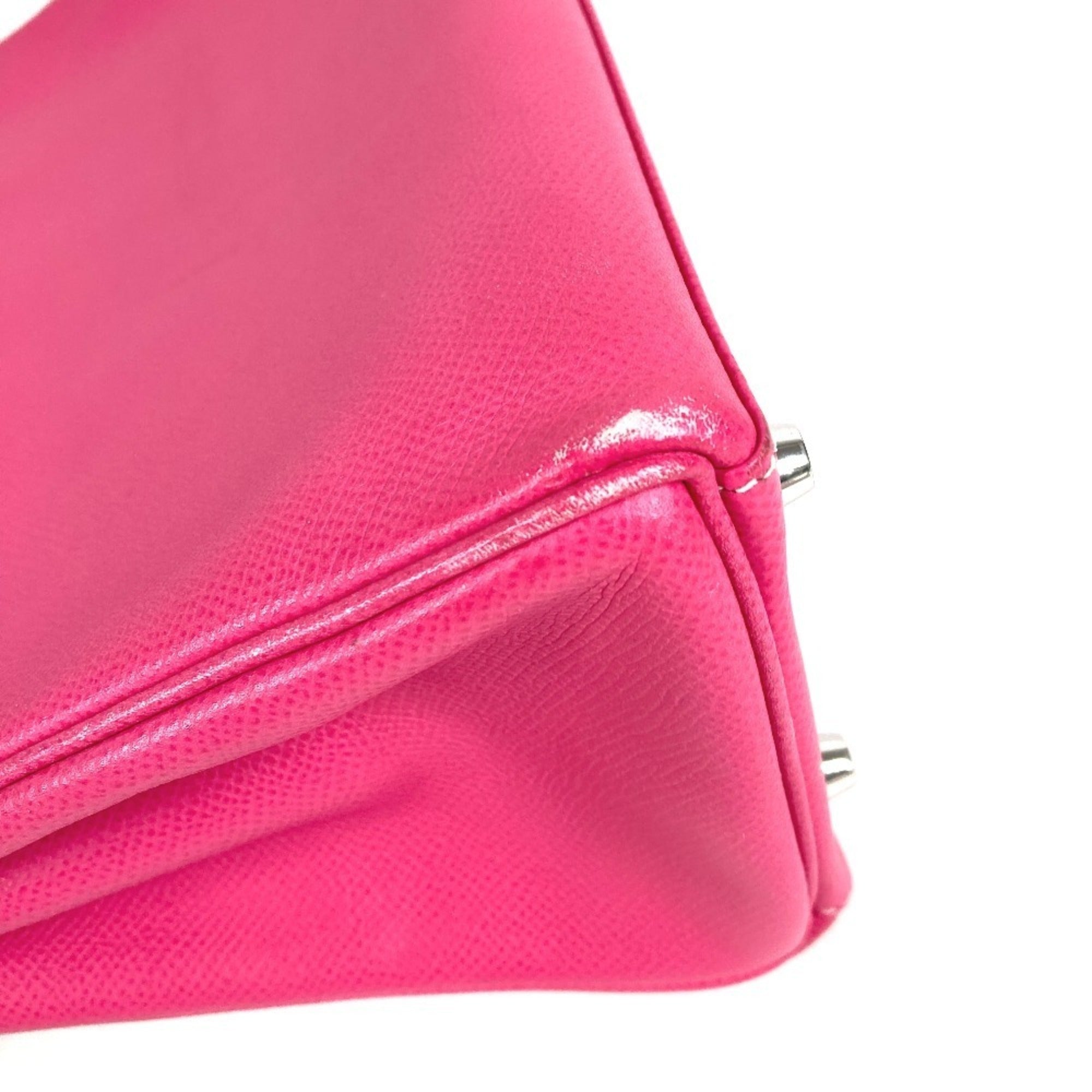 Hermes Pink Epsom Leather Handbag Shoulder Bag (Pre-Owned)