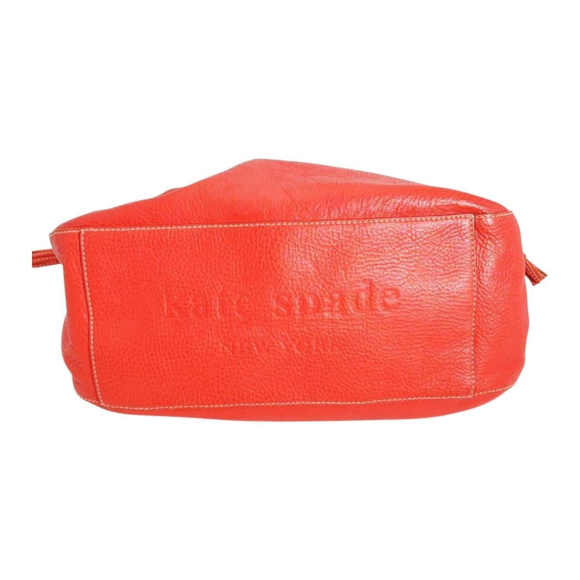 Kate Spade Red Color Leather Handbag Tote Bag (Pre-Owned)
