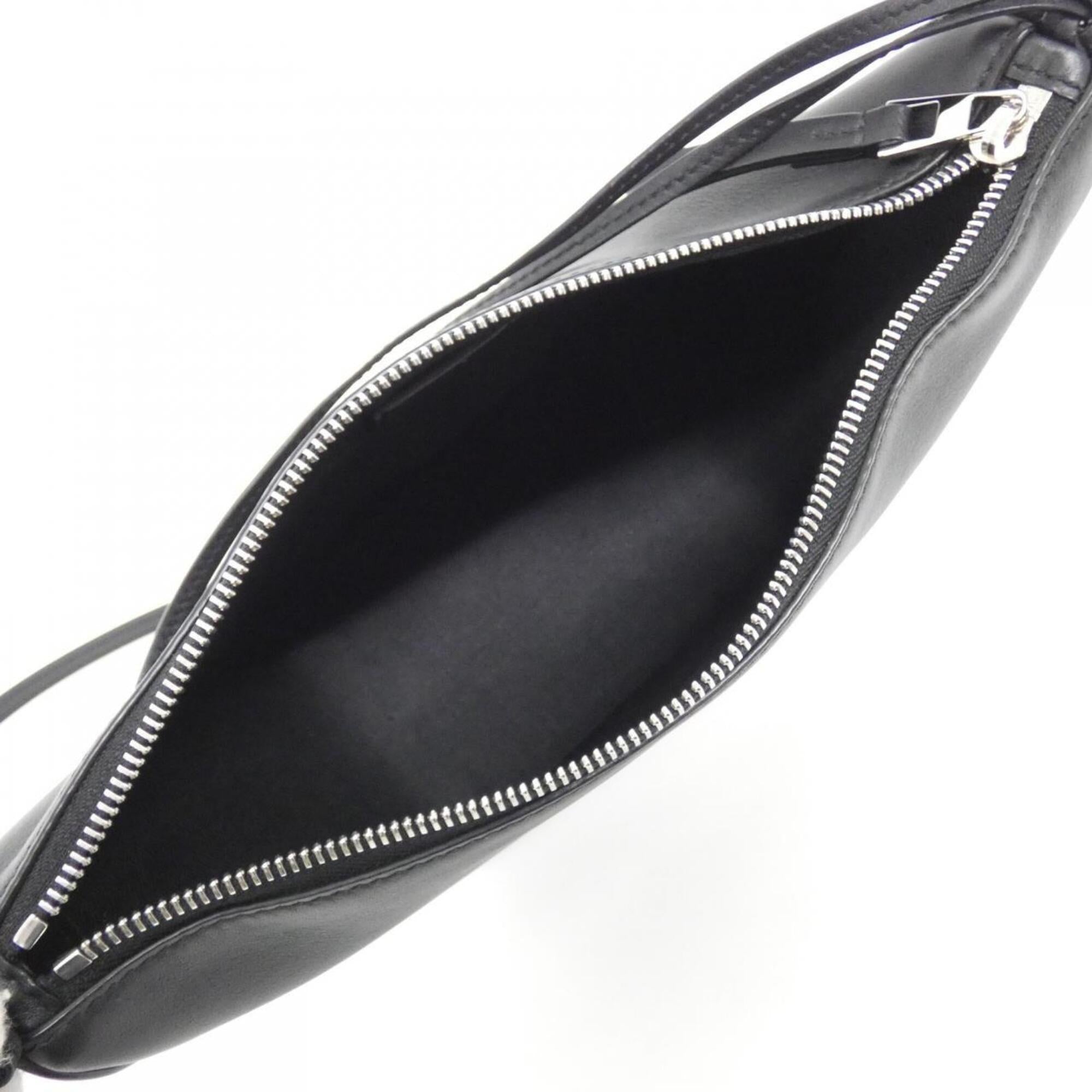 Loewe Black Leather Handbag Shoulder Bag (Pre-Owned)