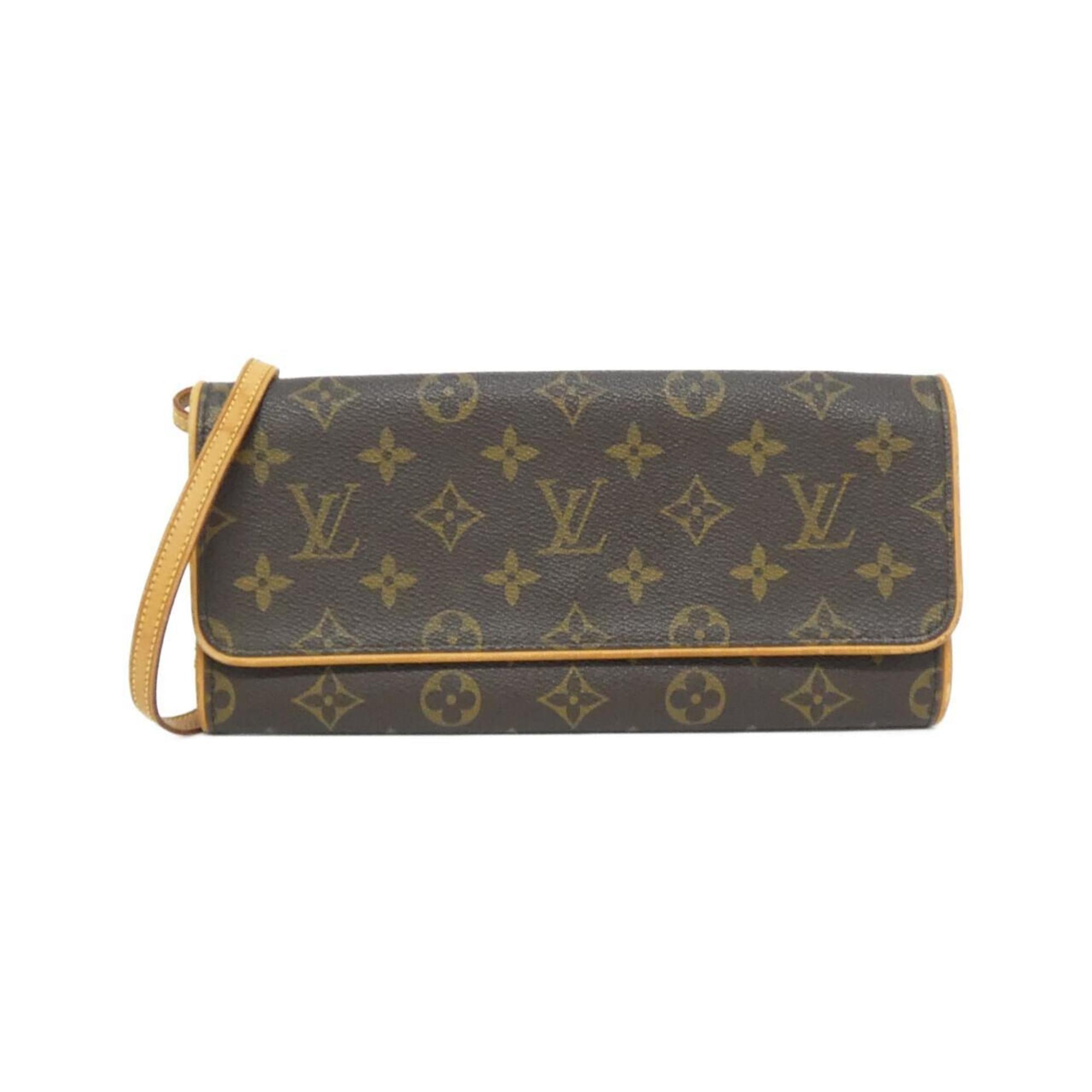 Louis Vuitton Brown Coated Canvas Pochette Shoulder Bag (Pre-Owned)