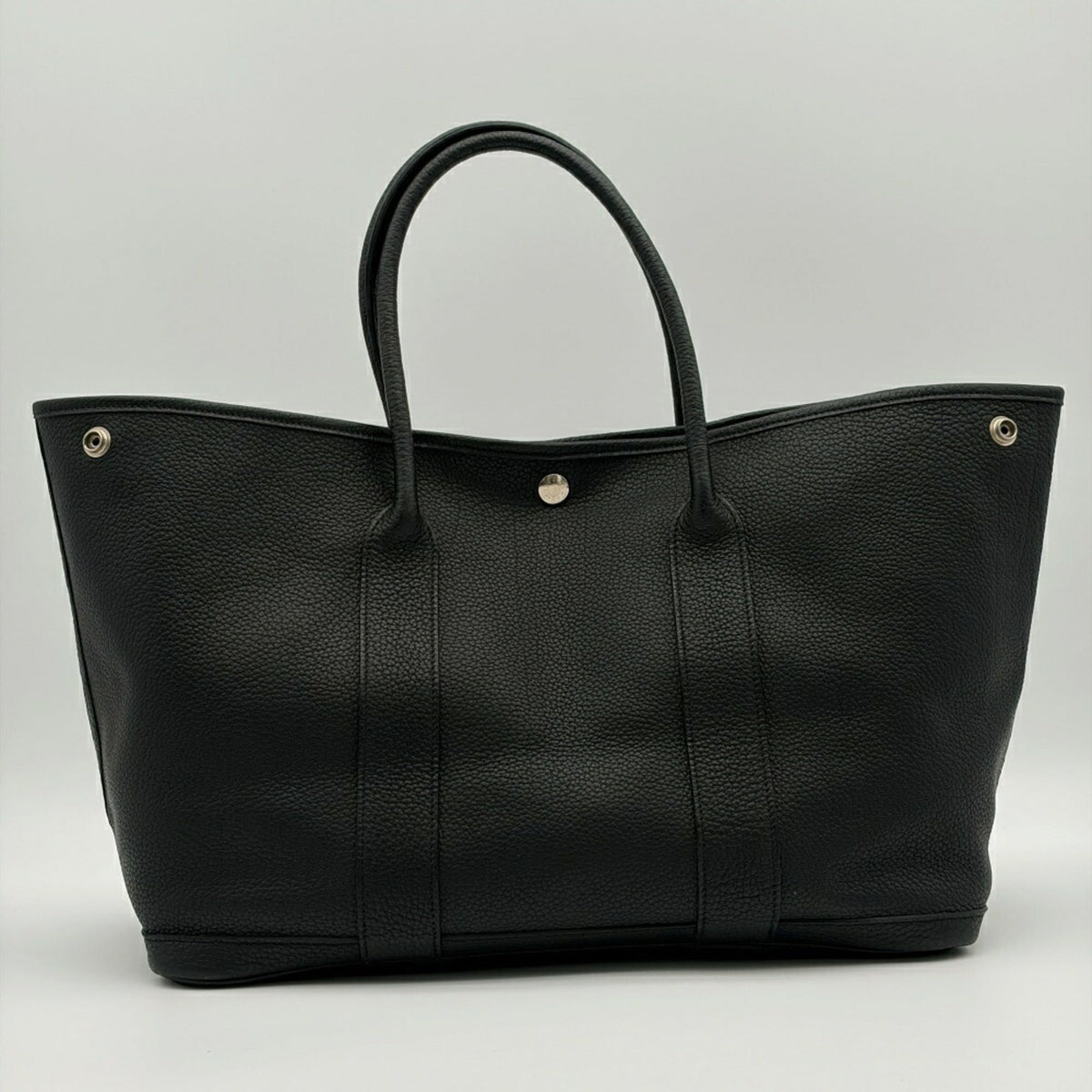 Hermes Garden Black Togo Leather Tote Bag (Pre-Owned)