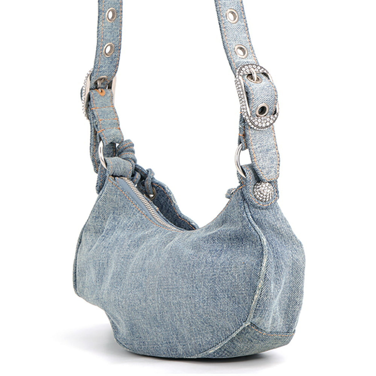Balenciaga Blue Denim Handbag Shoulder Bag (Pre-Owned)