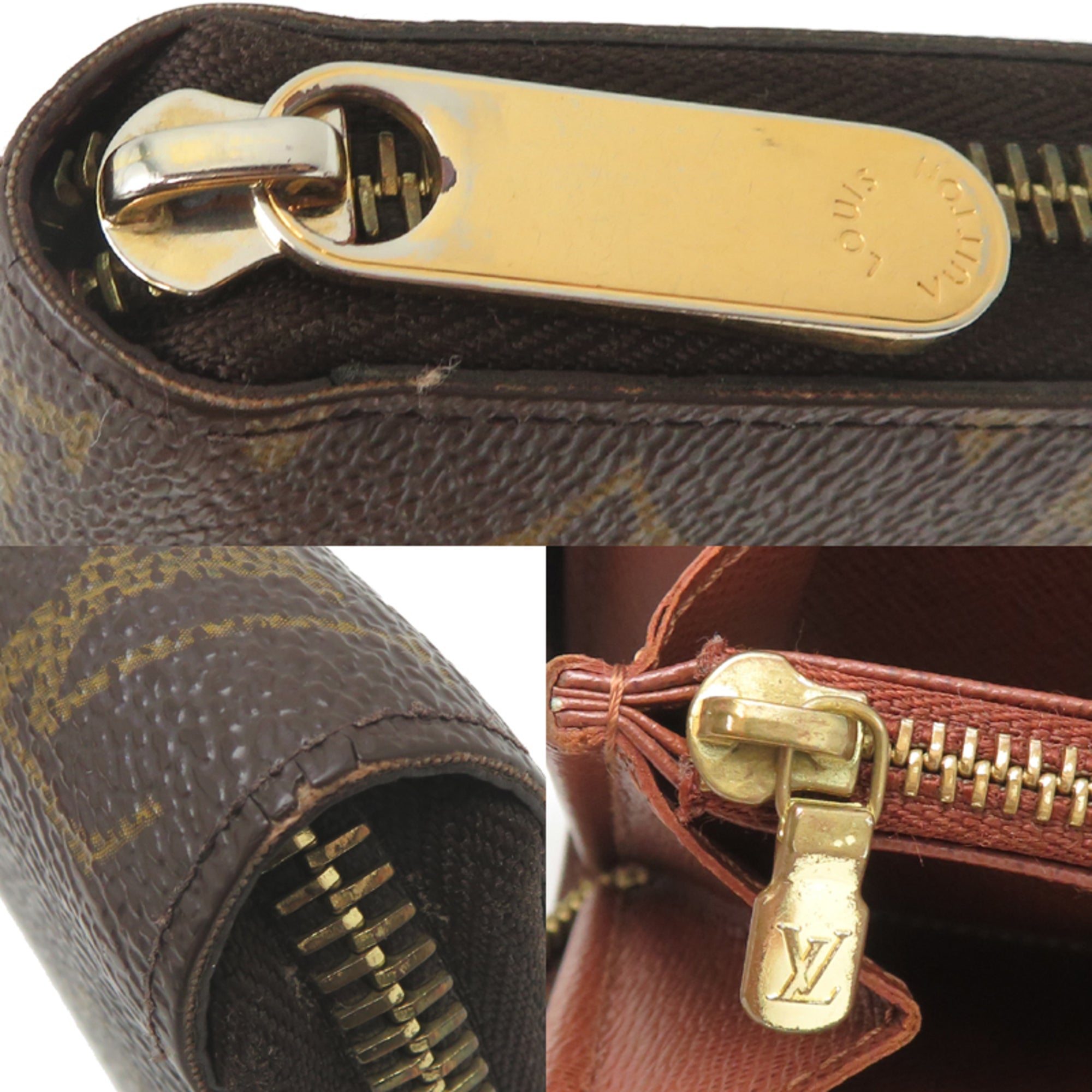 Louis Vuitton Brown Monogram Long Wallet (Bi-Fold) (Pre-Owned)