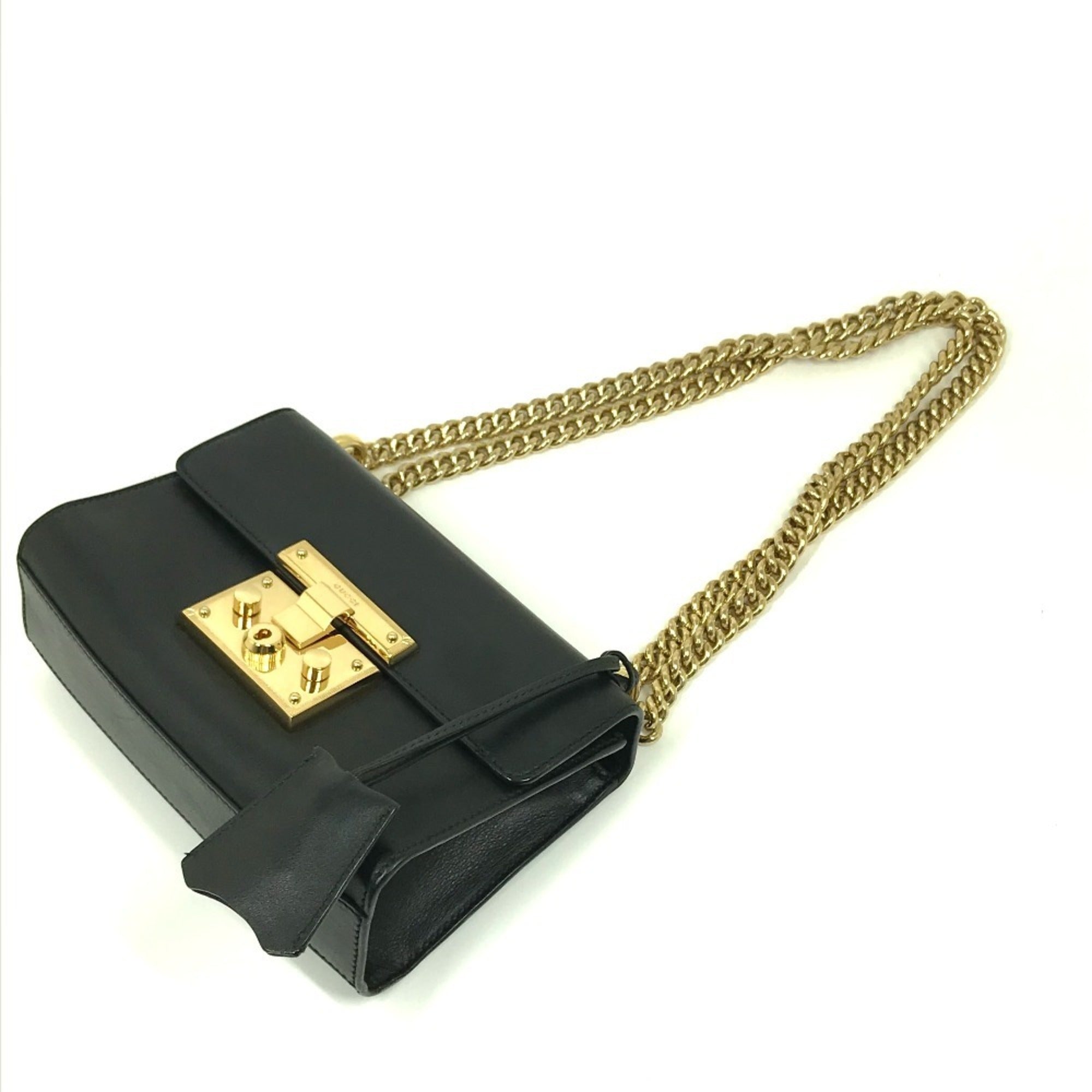Gucci Black Leather Shoulder Bag (Pre-Owned)
