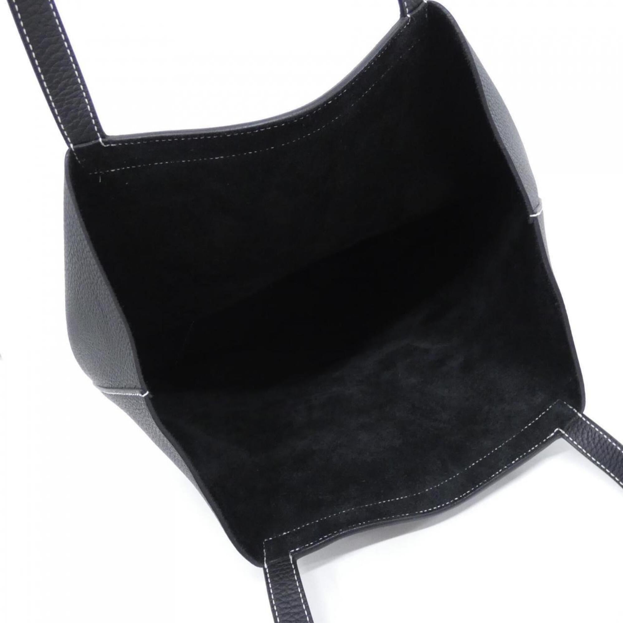 Hermes Black Taurillon Clemence Leather Handbag (Pre-Owned)
