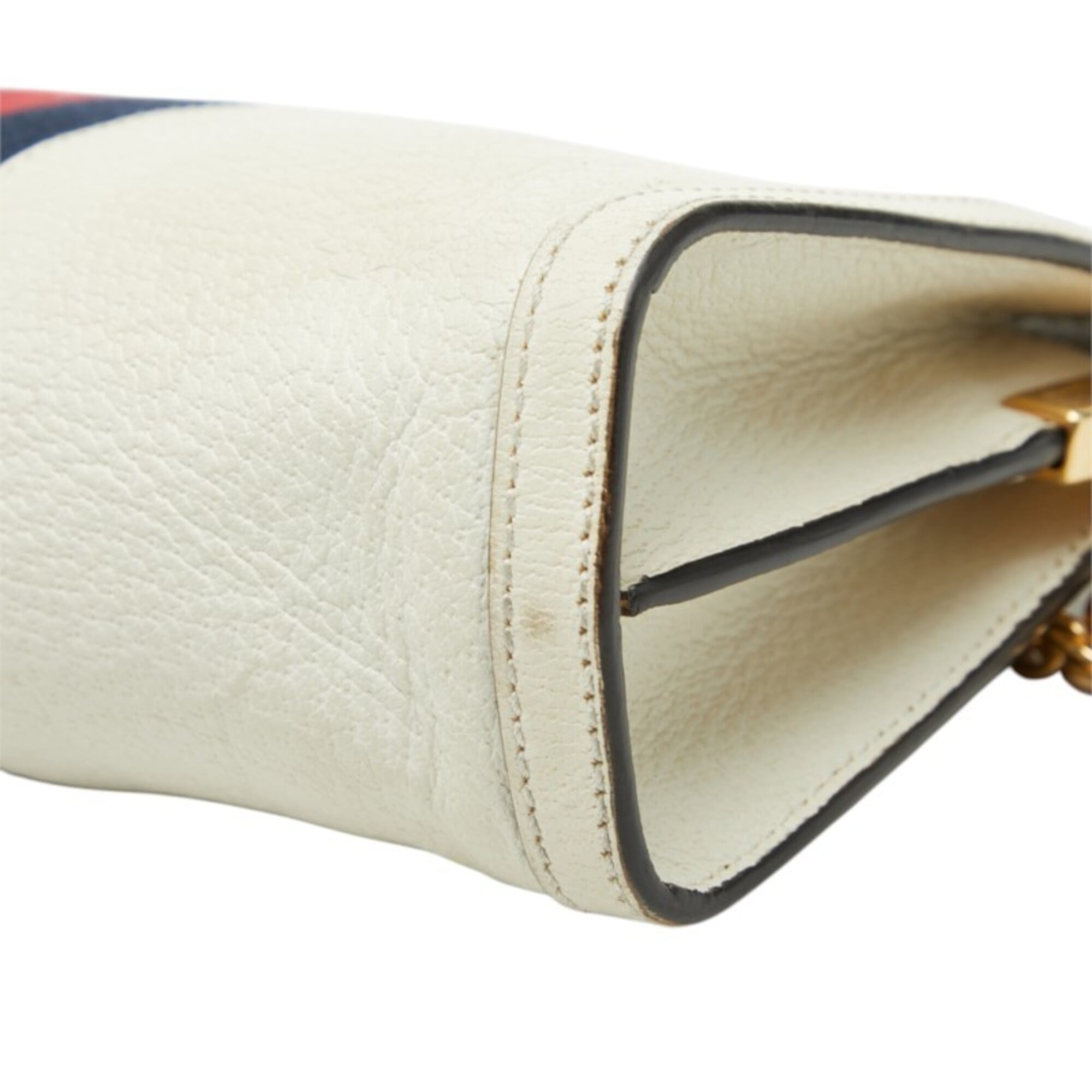 Gucci Ivory Leather Shoulder Bag (Pre-Owned)