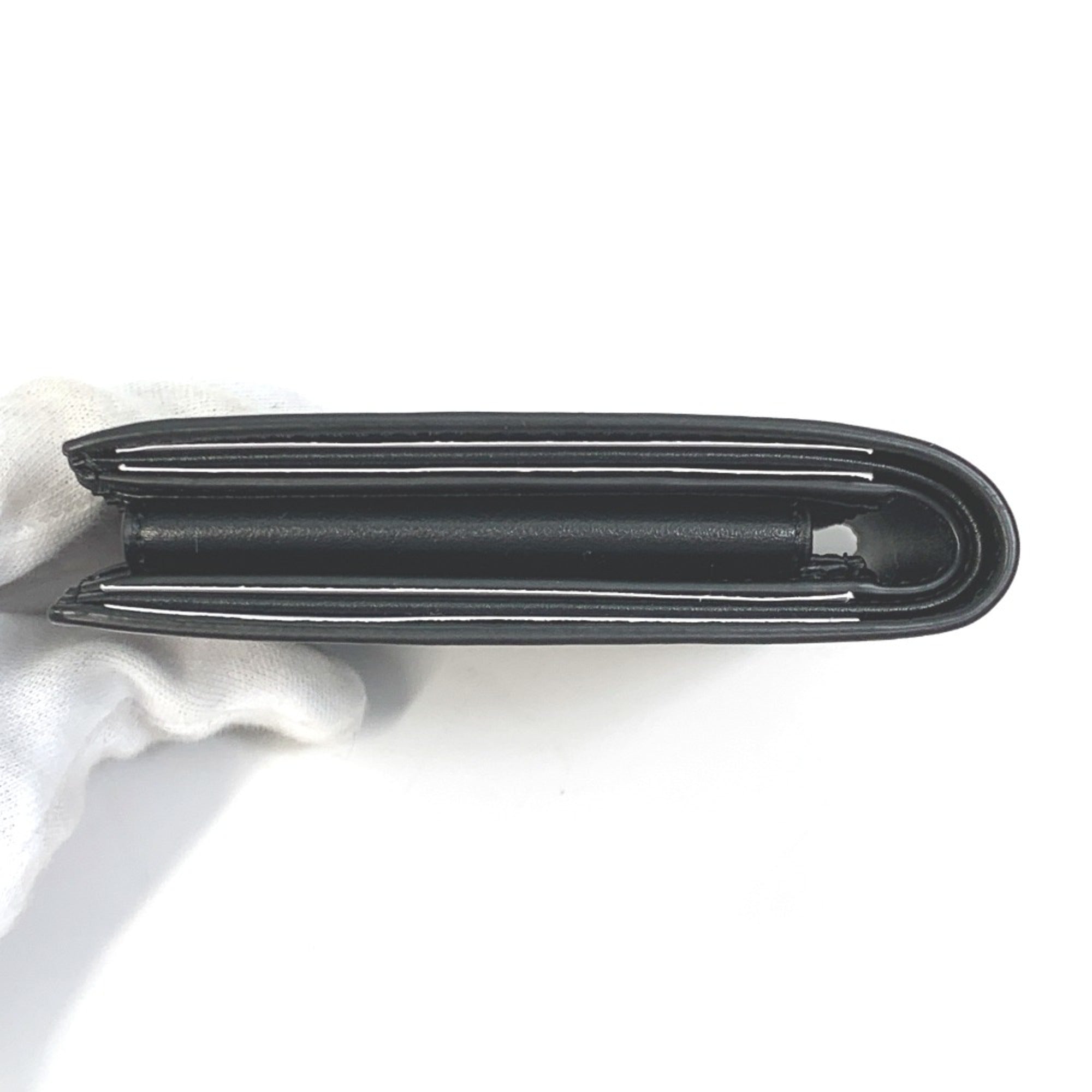 Celine Black Leather Wallet (Bi-Fold) (Pre-Owned)