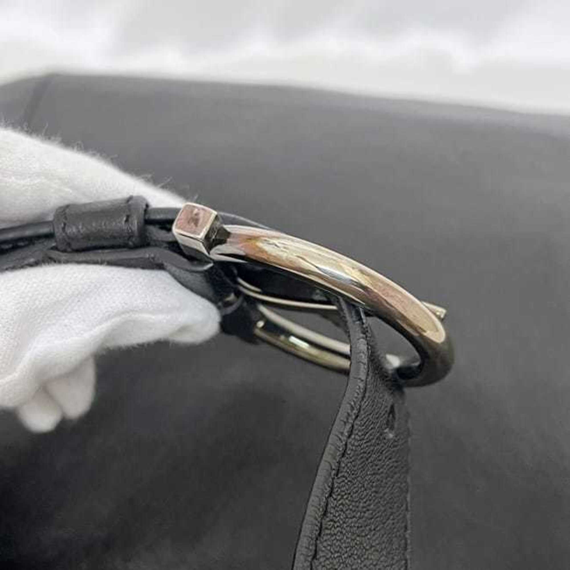 Salvatore Ferragamo Black Leather Shoulder Bag (Pre-Owned)
