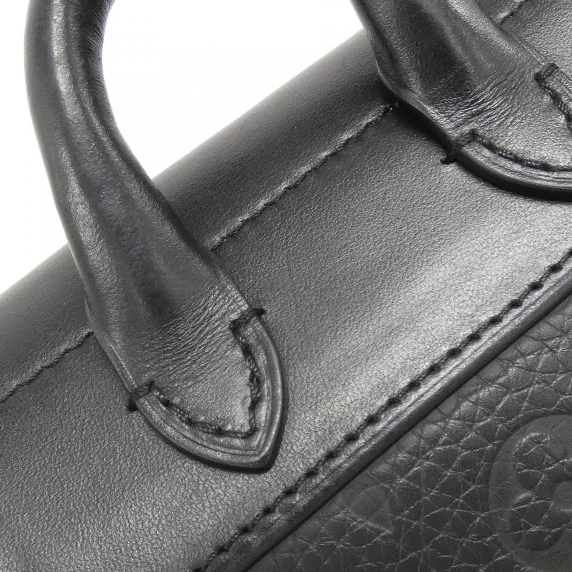 Louis Vuitton Black Leather Shoulder Bag (Pre-Owned)