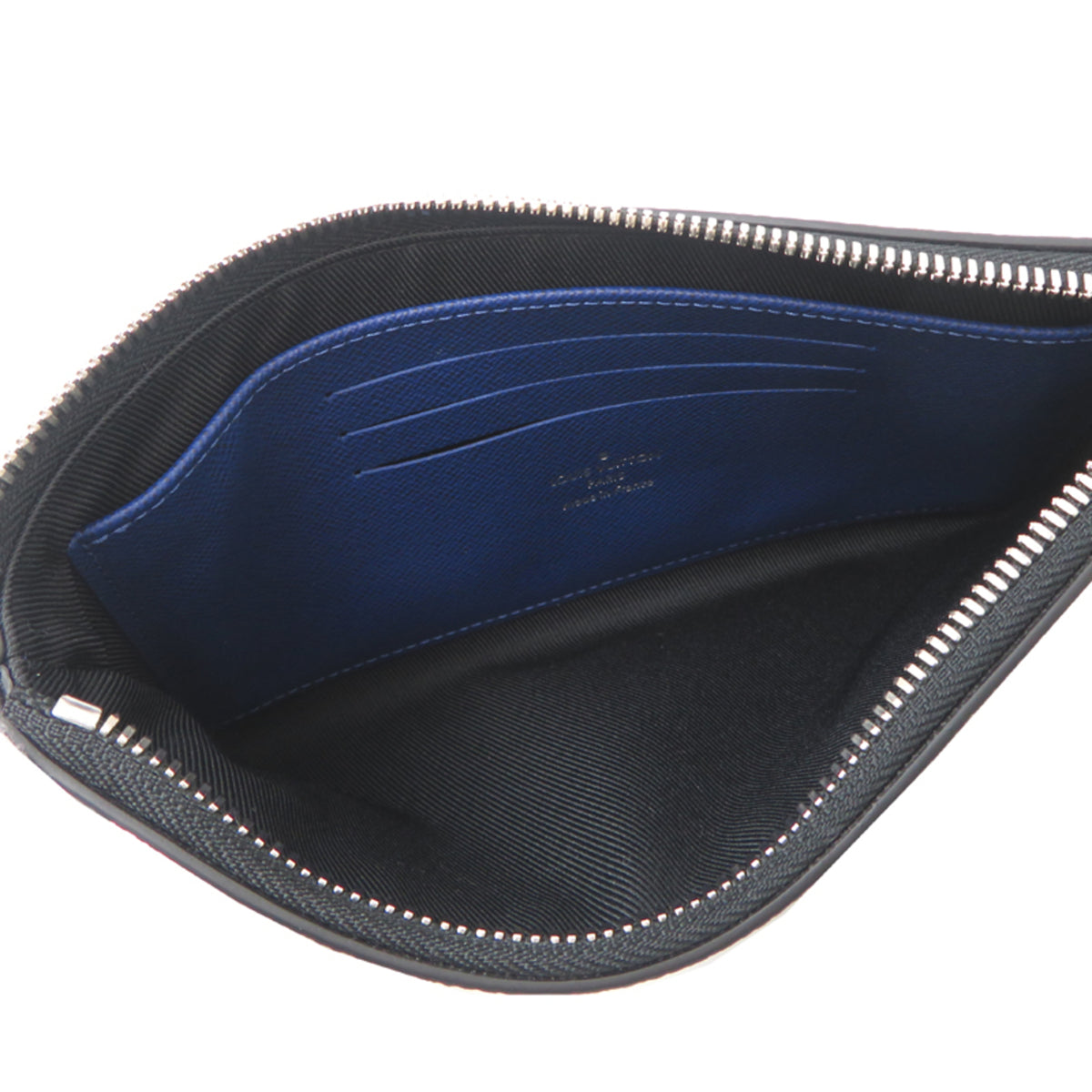 Louis Vuitton Blue Taigarama Pochette Pouch (Pre-Owned)
