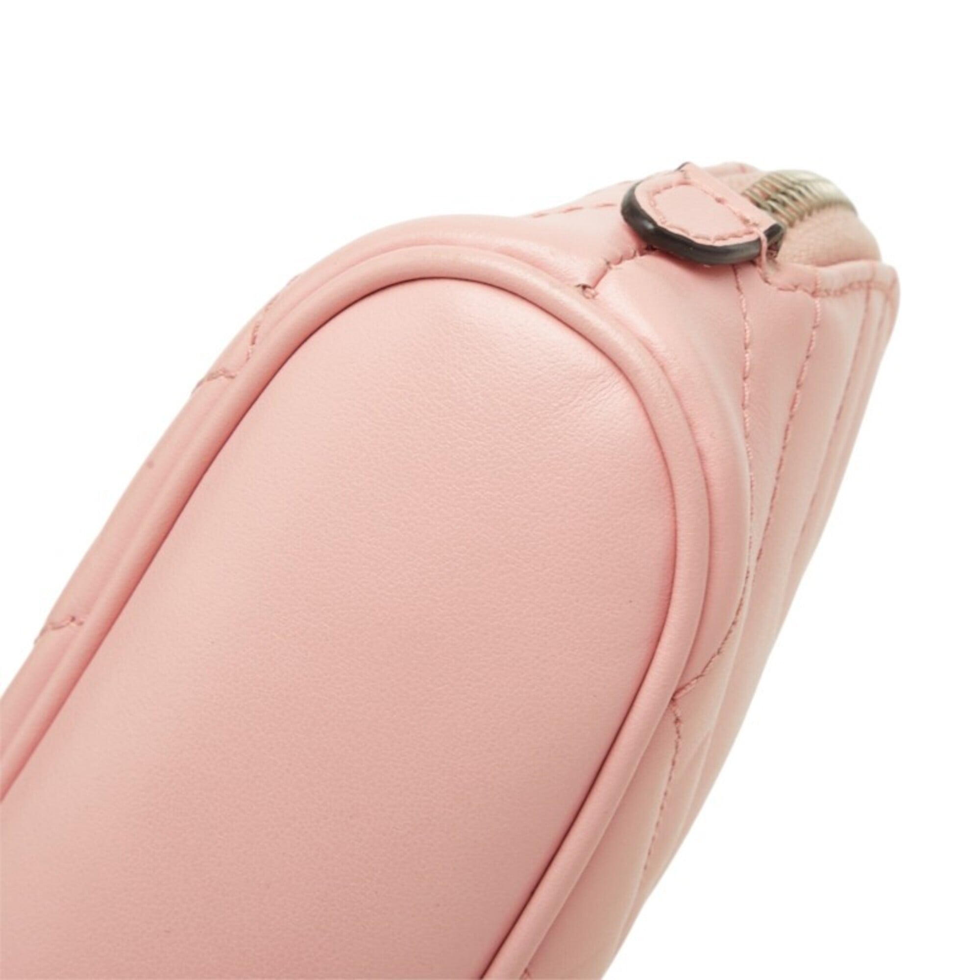 Gucci Pink Leather Handbag Pouch (Pre-Owned)