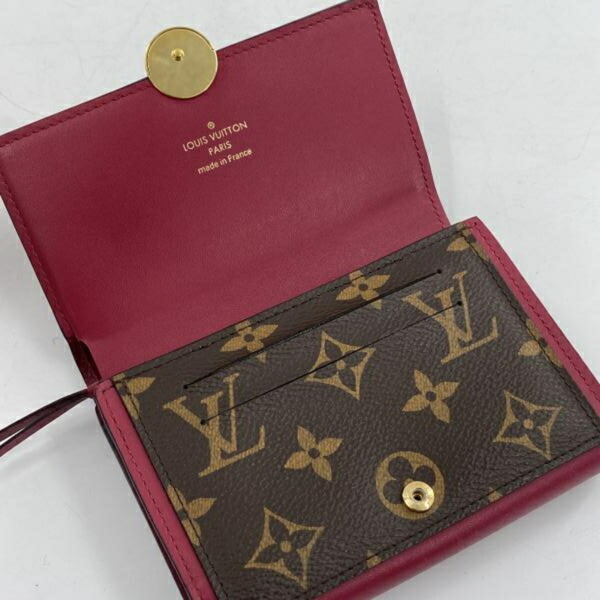 Louis Vuitton Blue Bordeaux Brown Monogram Monogram Wallet (Bi-Fold) (Pre-Owned)