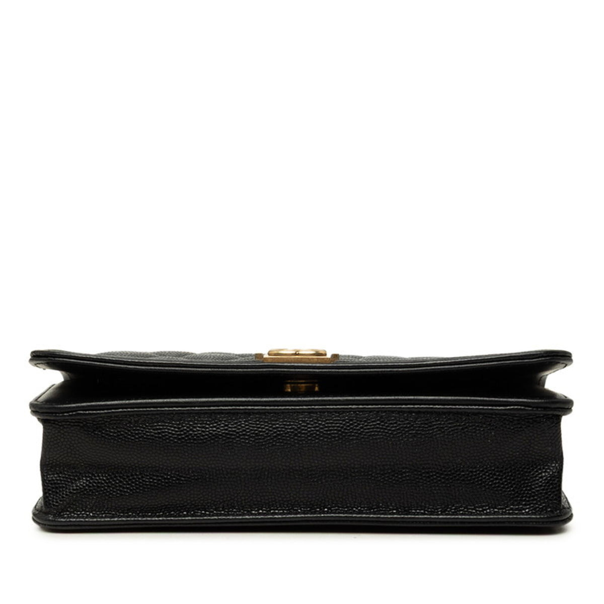Chanel Black Grained Calfskin Shoulder Bag (Pre-Owned)