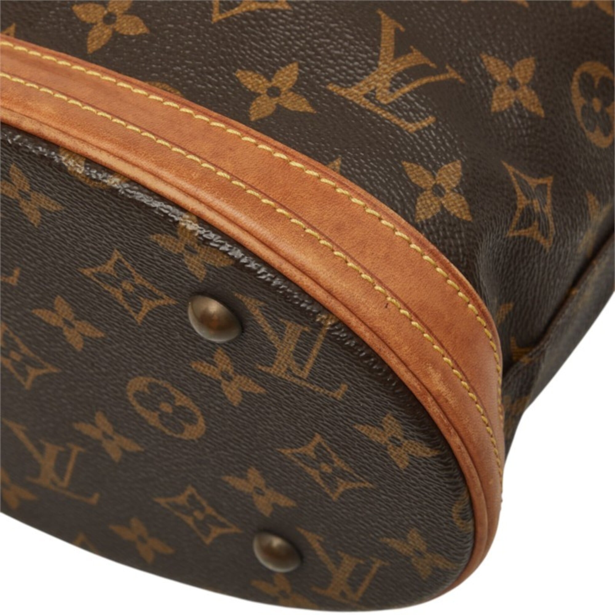 Louis Vuitton Brown Pvc Leather Pouch Shoulder Bag Tote Bag (Pre-Owned)